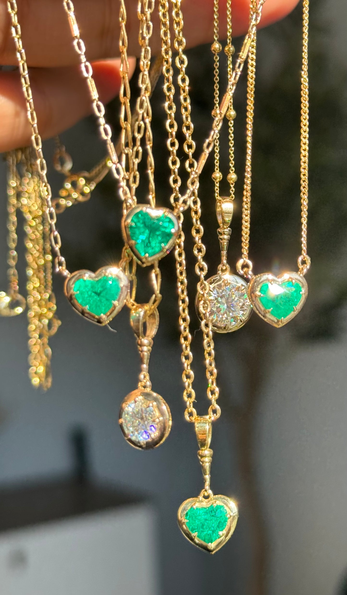 Emerald Glowy Charm