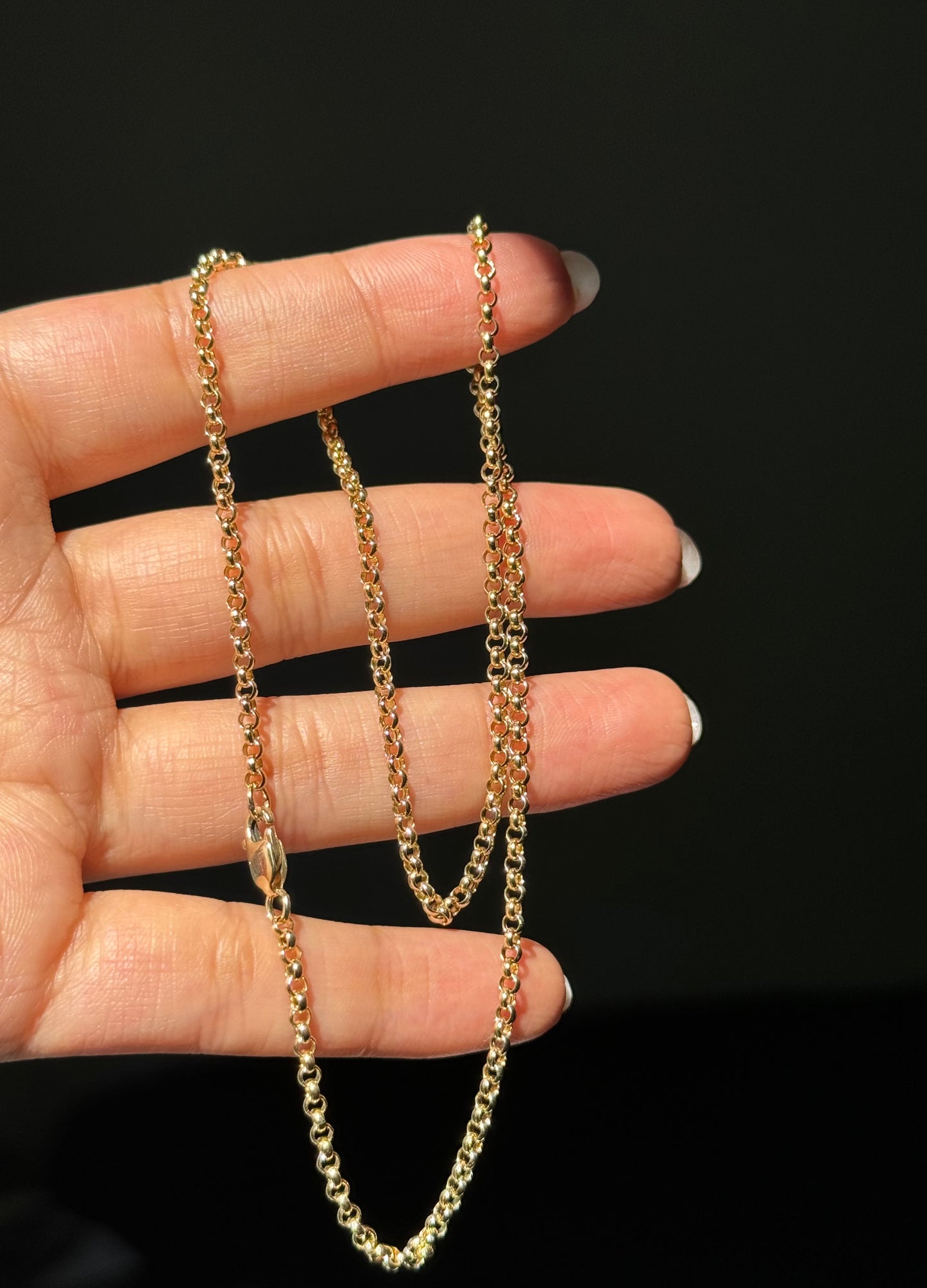 14k Italian Rolo chain