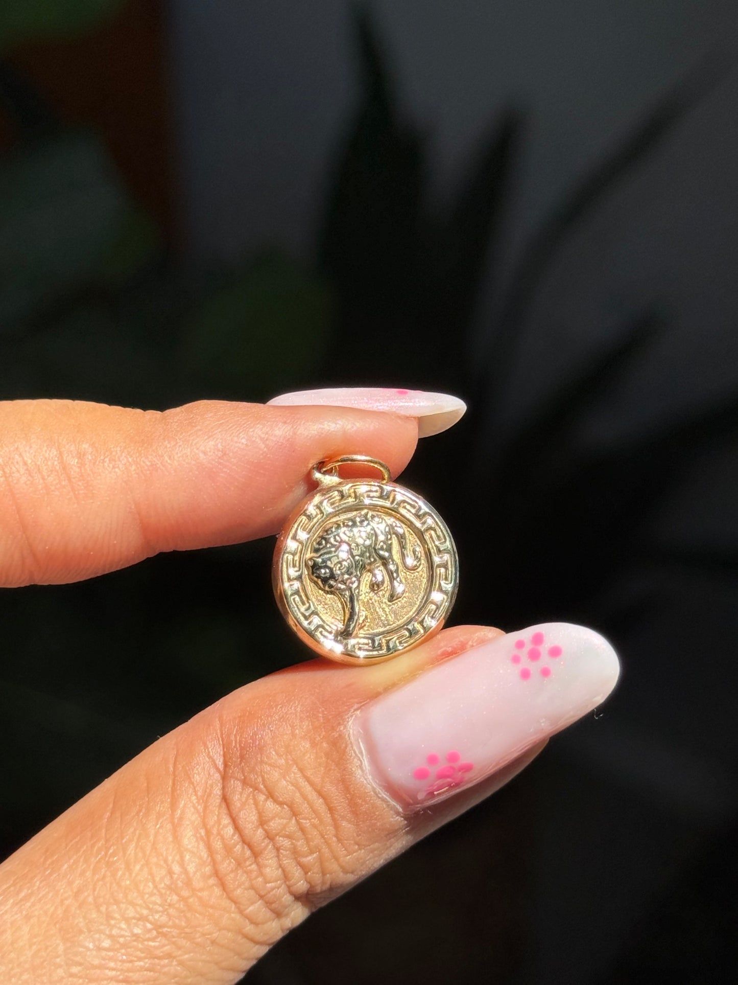 vintage 14k Italian Panther charm