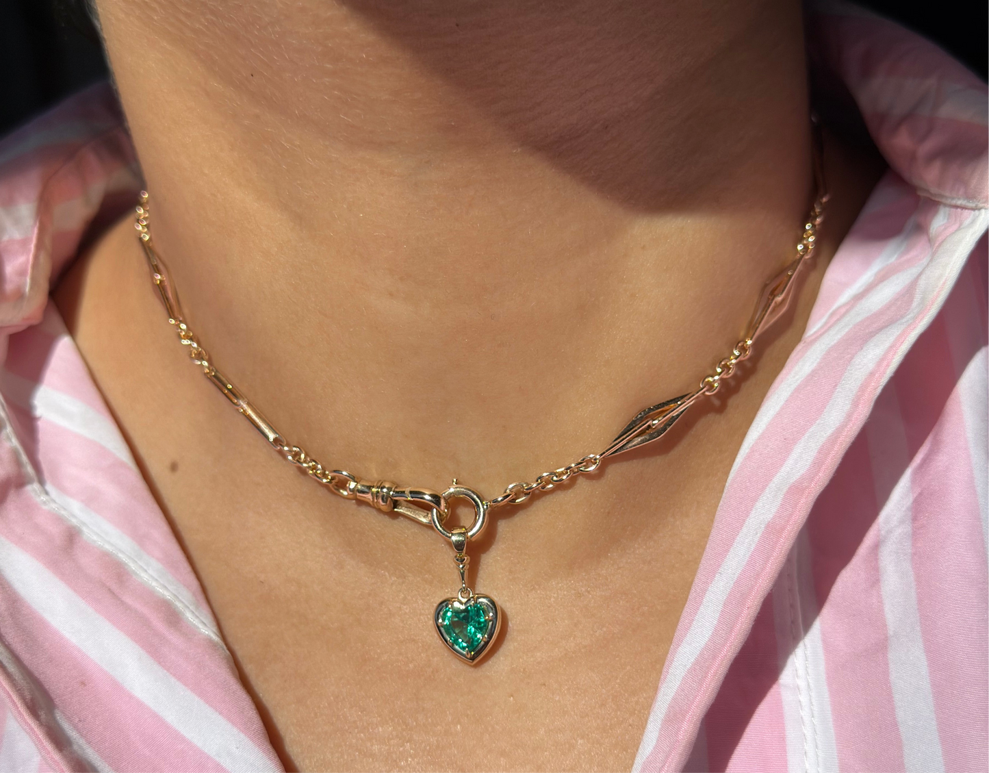 14k fancy link Watch chain