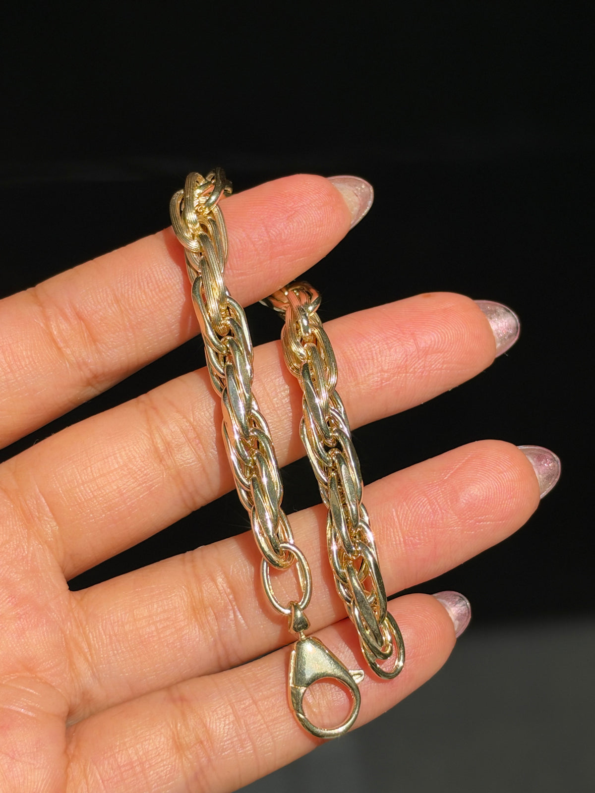 14k Italian Milano Rope bracelet ✨