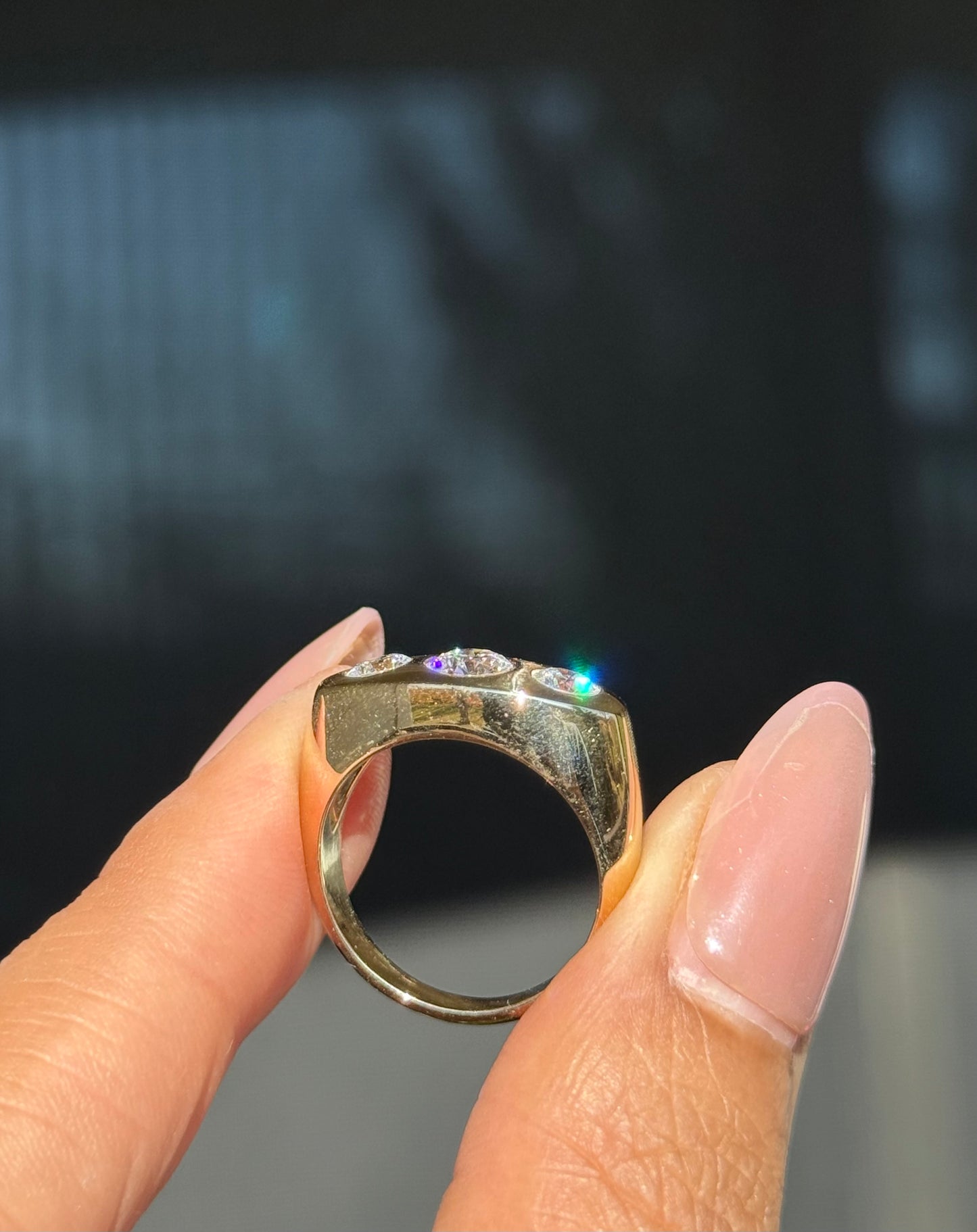 14k Kenz Triple Ring