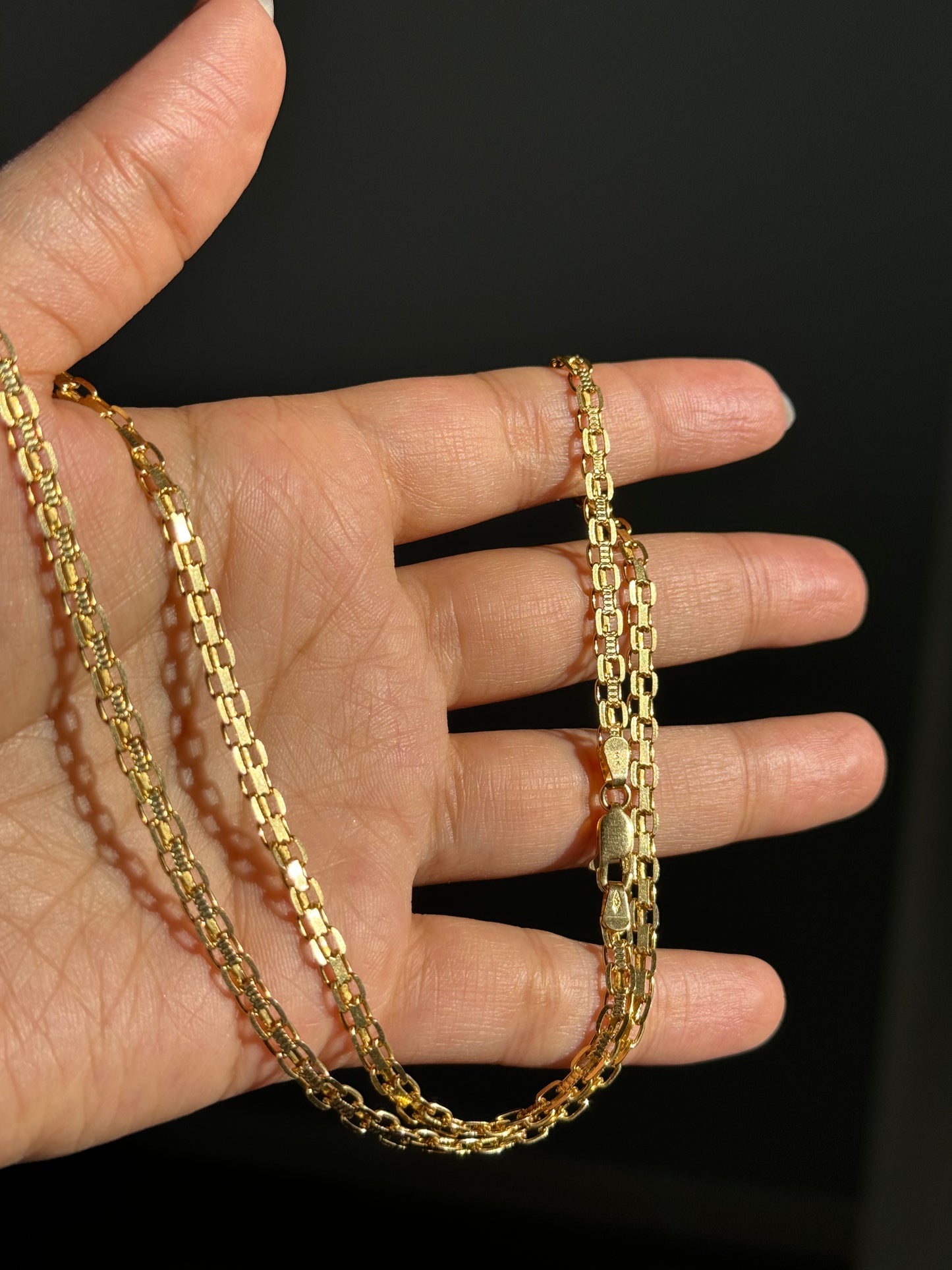 14k Italian Bismarck chain