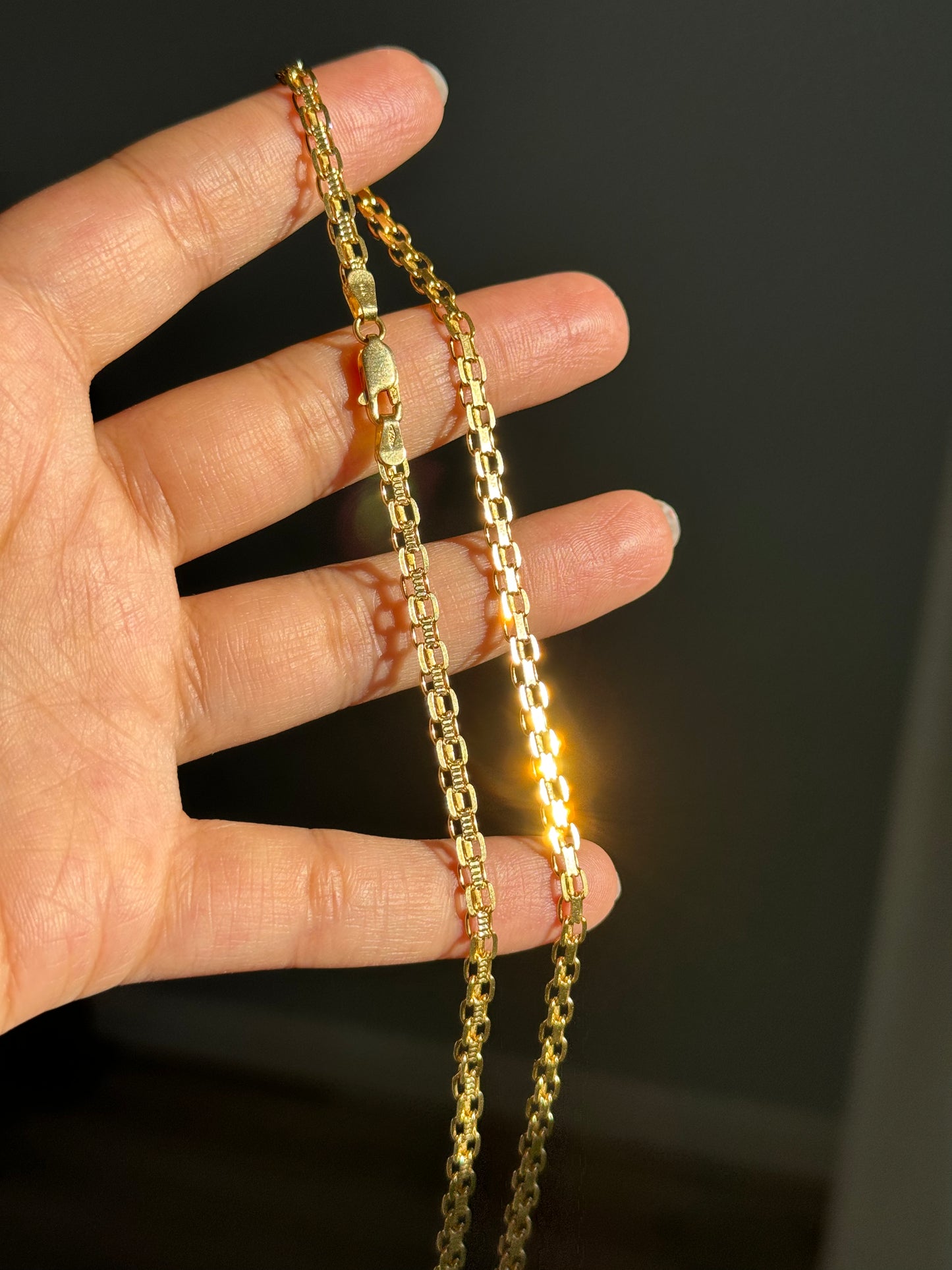 14k Italian Bismarck chain