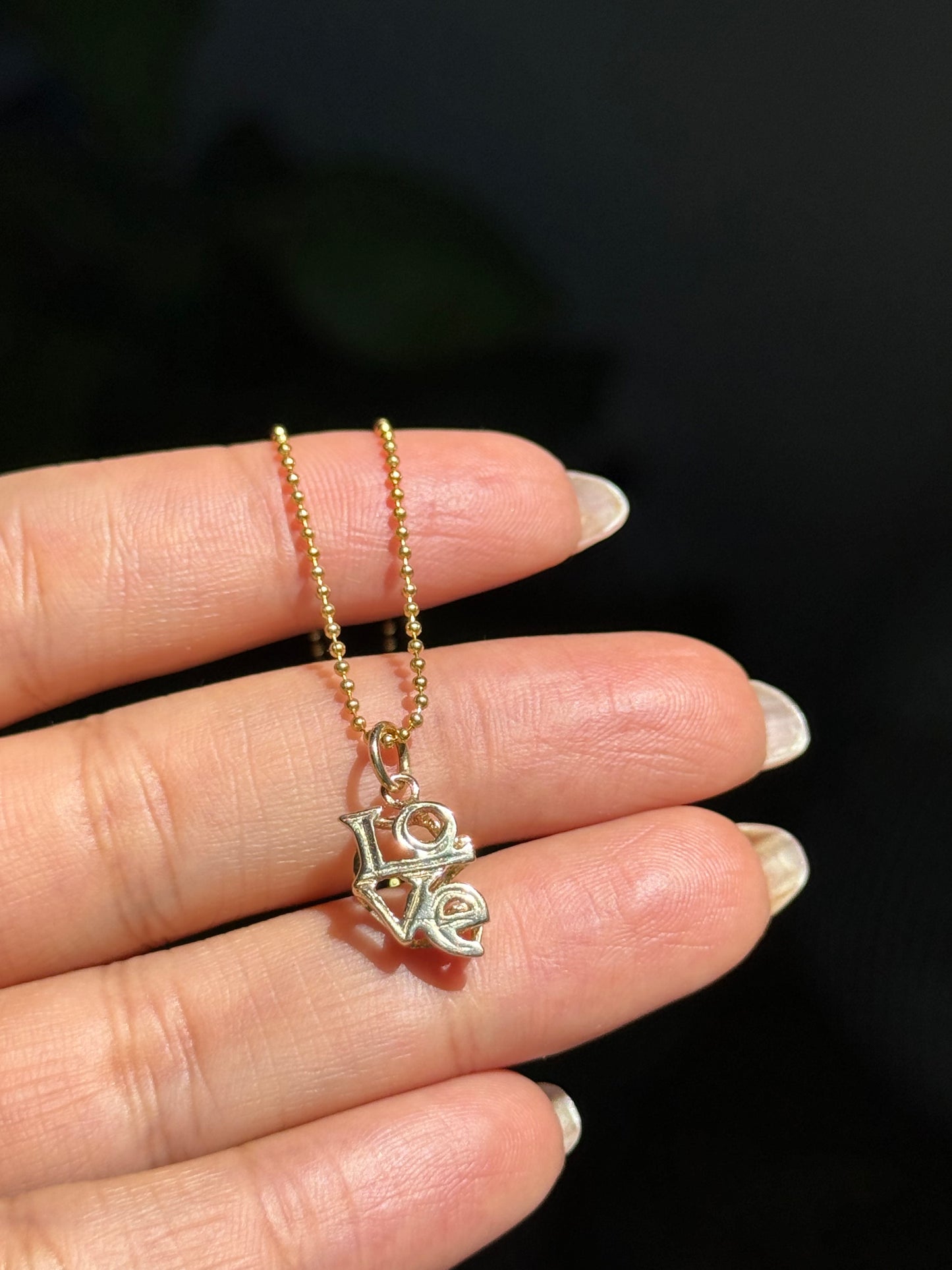 14k Love charm