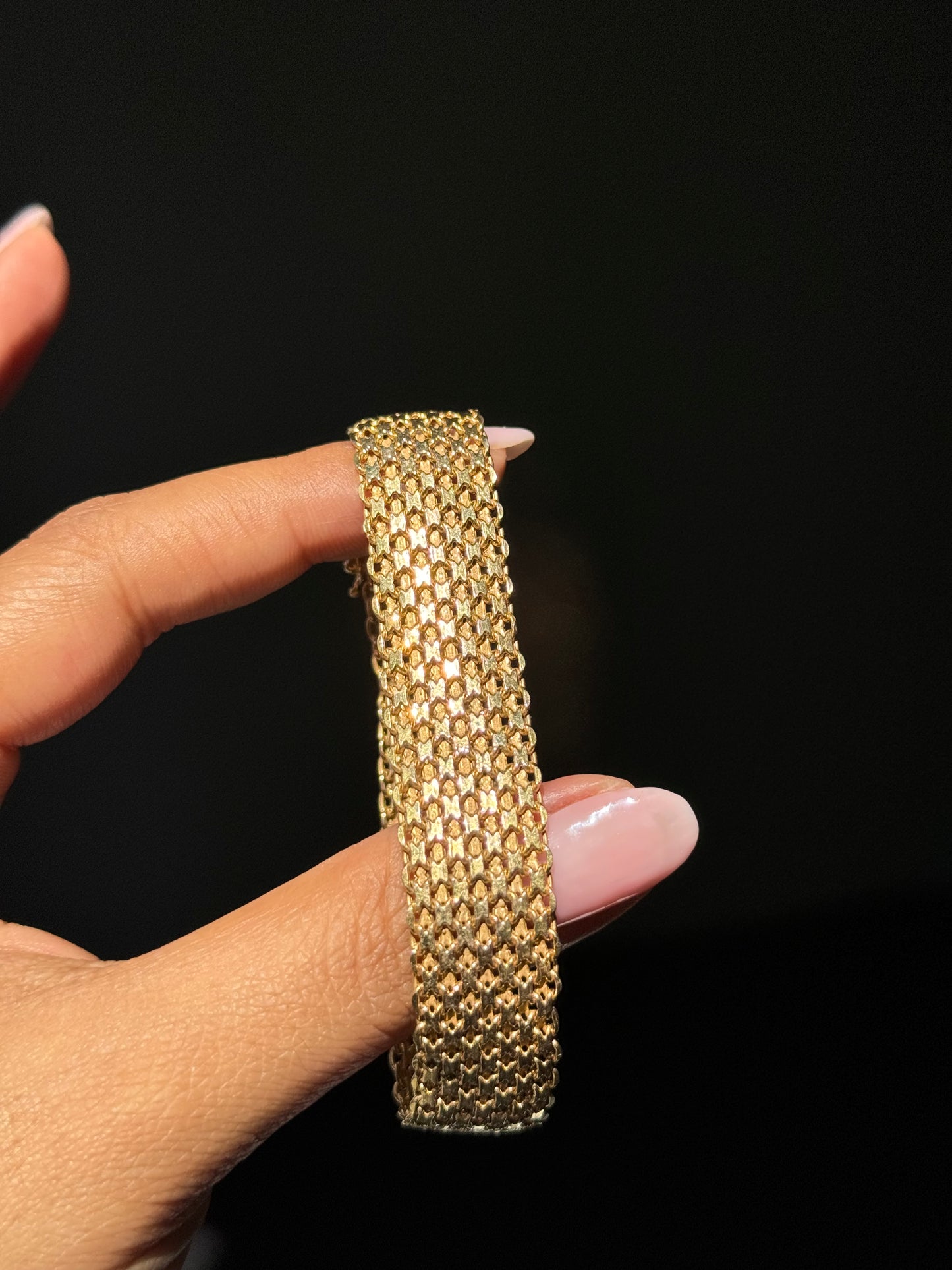 14k Italian Wide Bismark bracelet