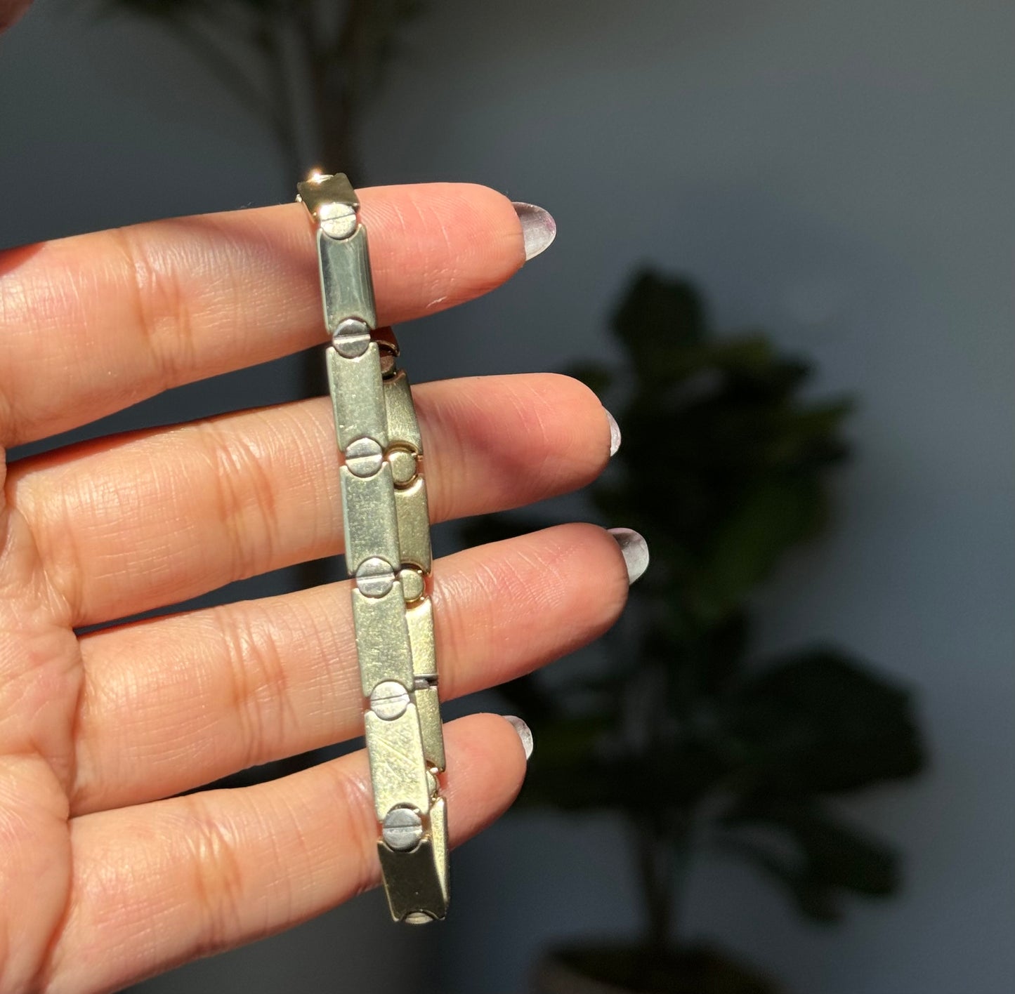 14k screw bracelet