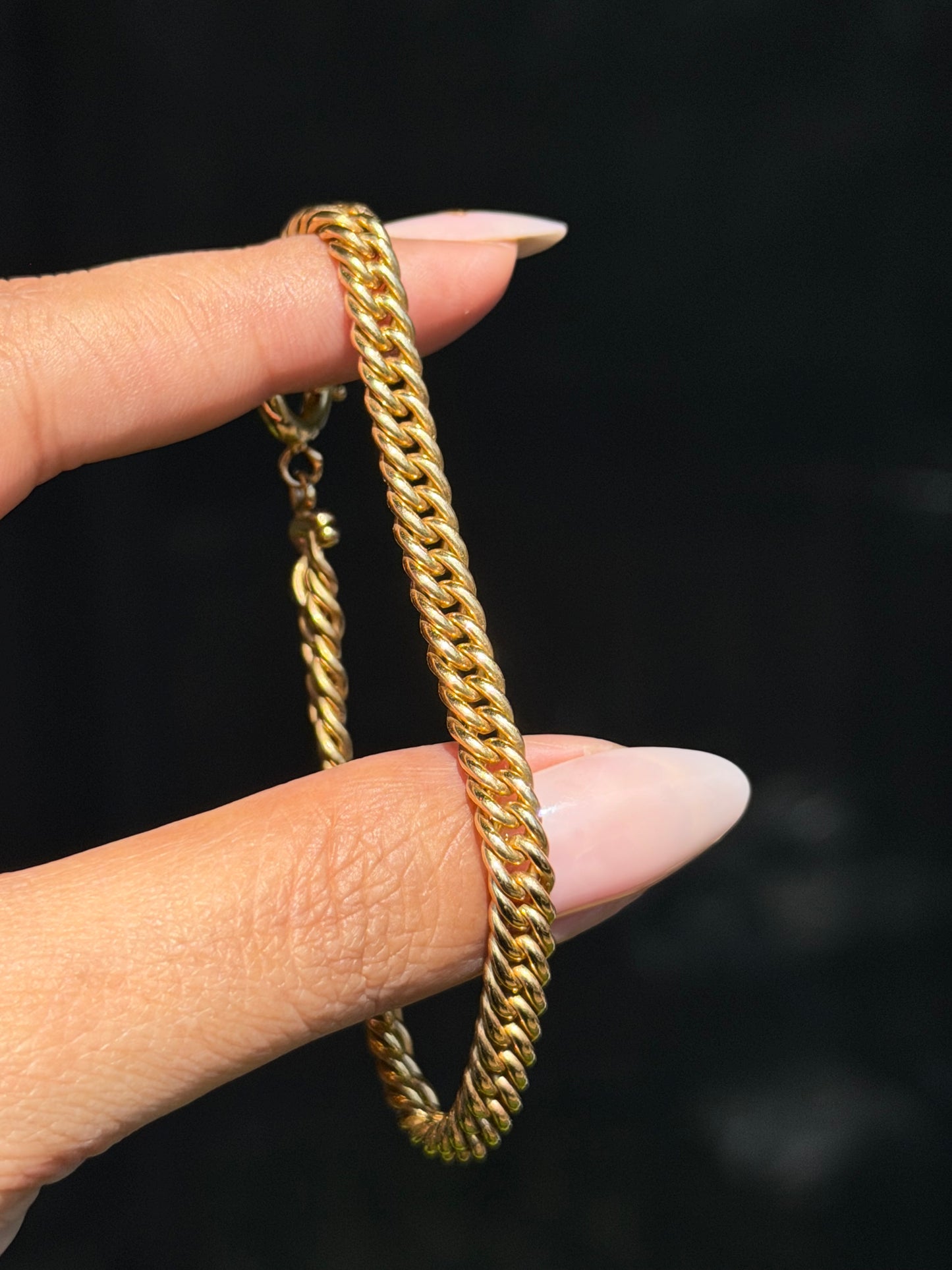 vintage 14k Tight curb Bracelet