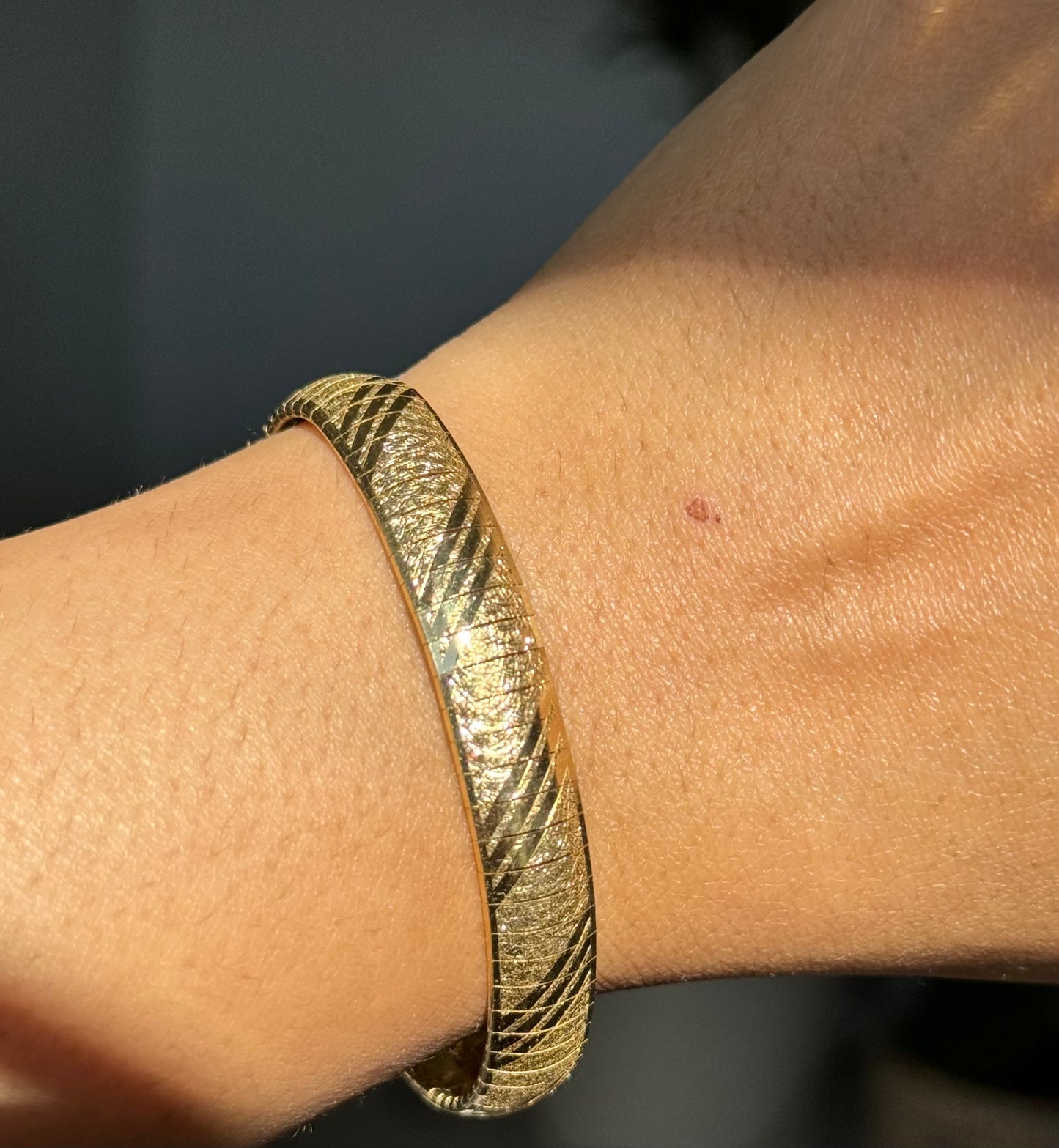 14k Italian omega bracelet