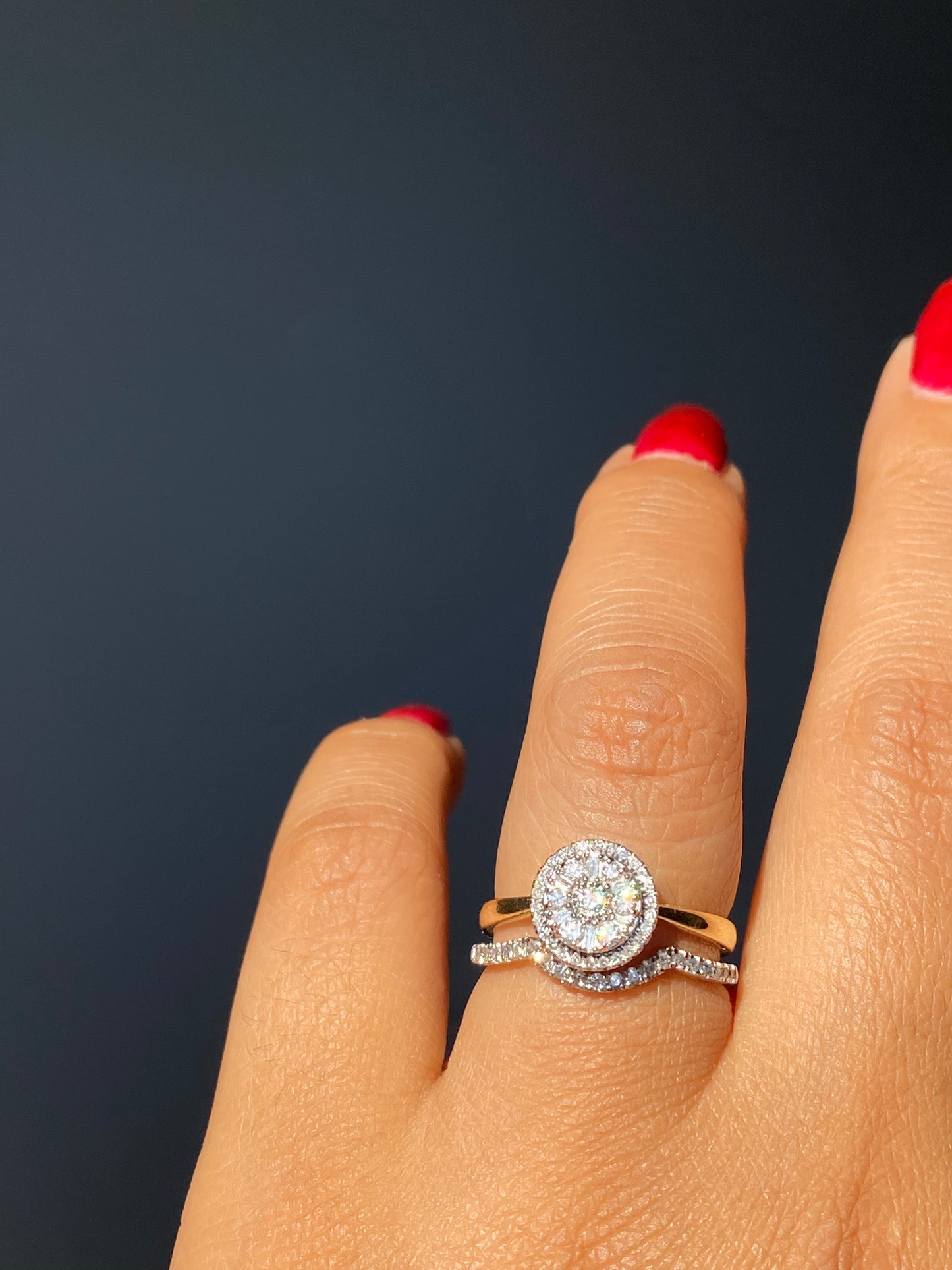 14kt solitaire diamond ring
