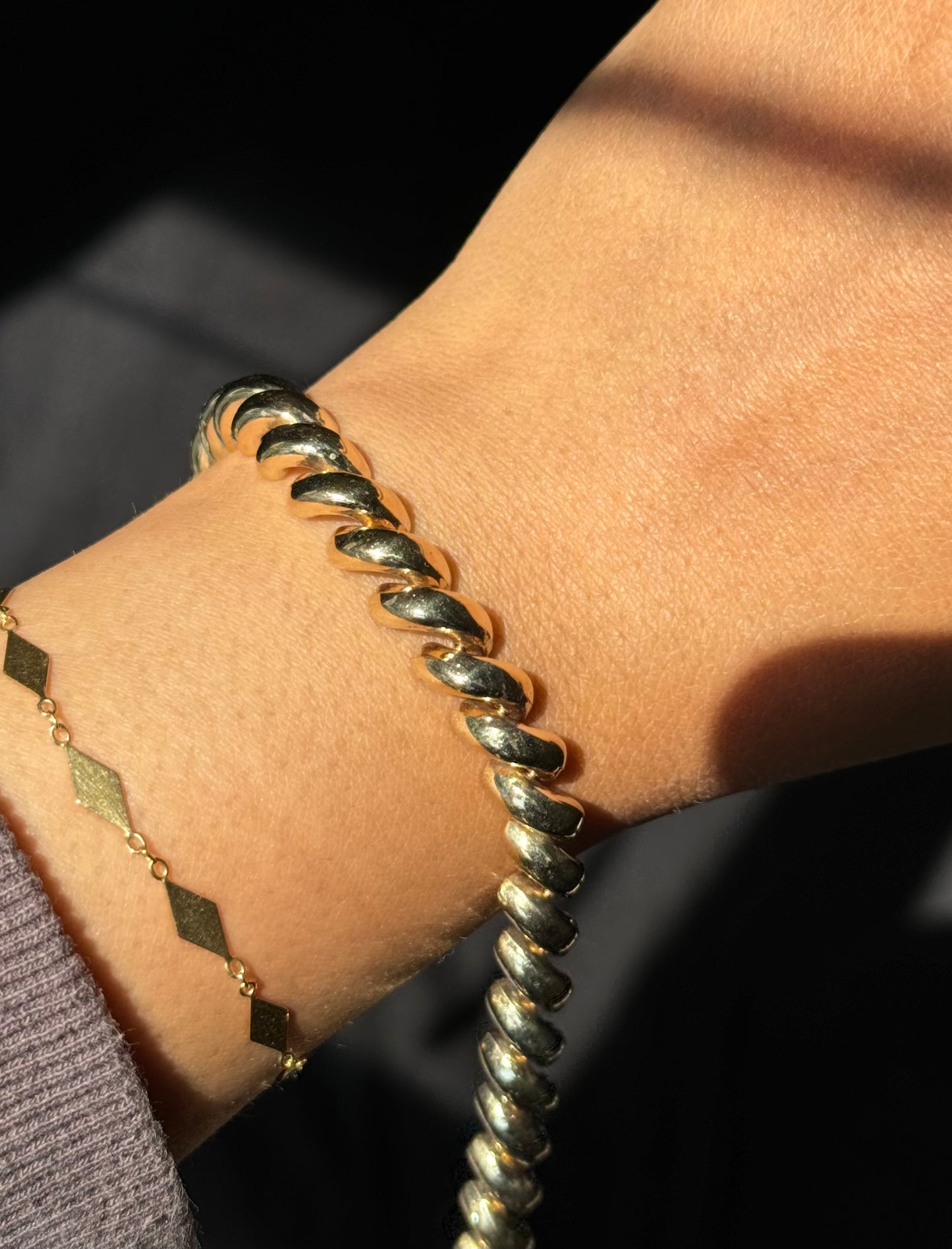 14k Italian Sanmarco bracelet by Milor