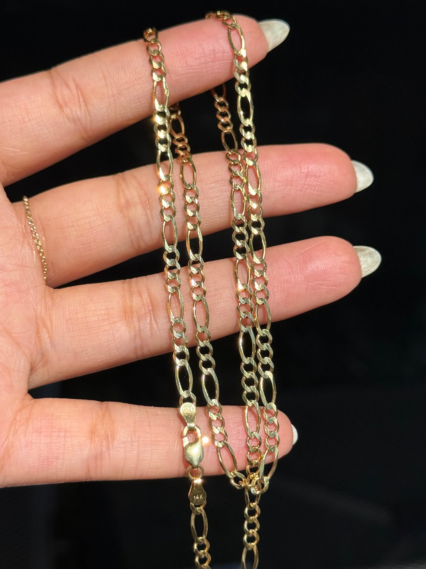 14k Classic Figaro chain