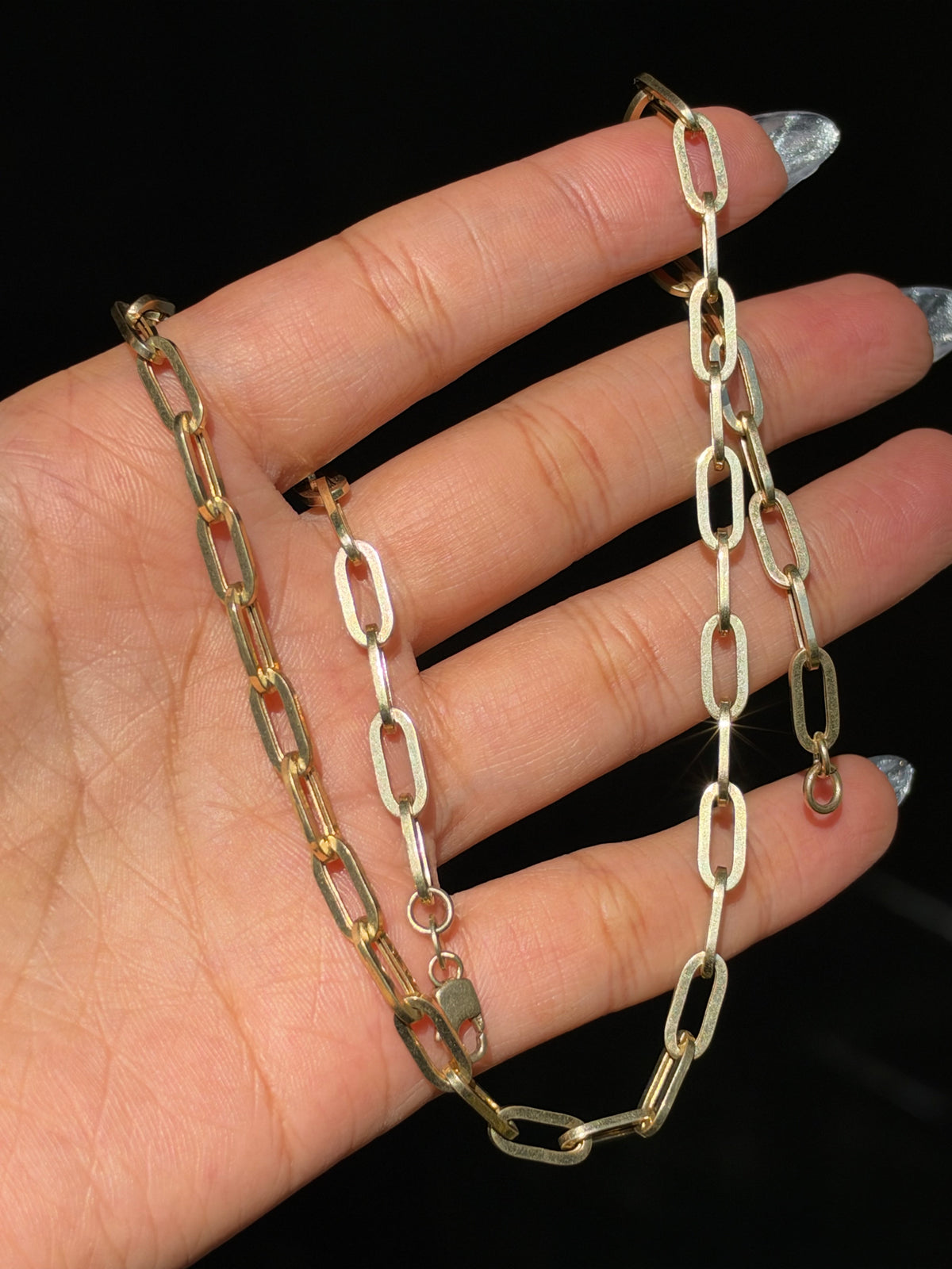 14k paper clip chain ✨