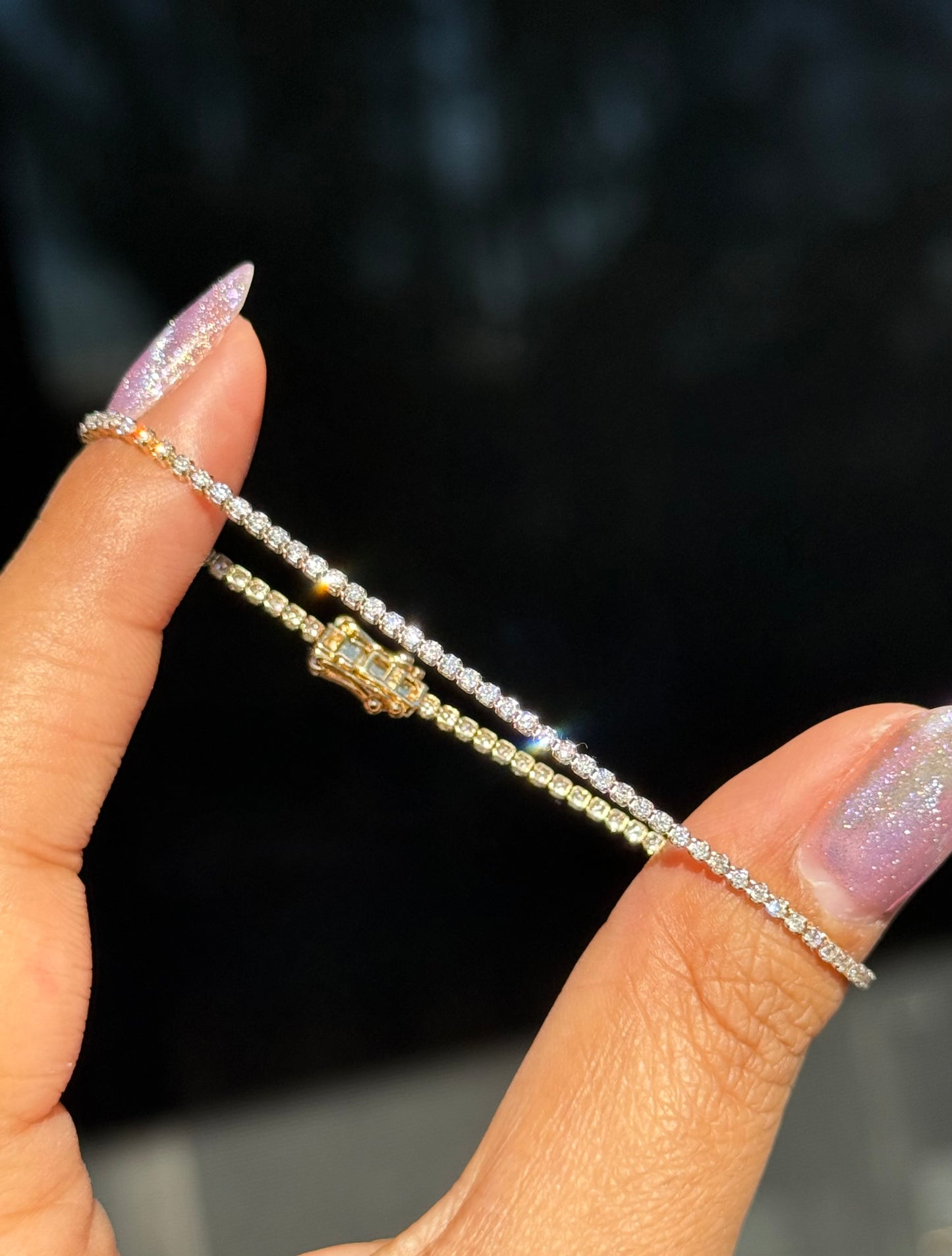 14k Diamond tennis bracelet
