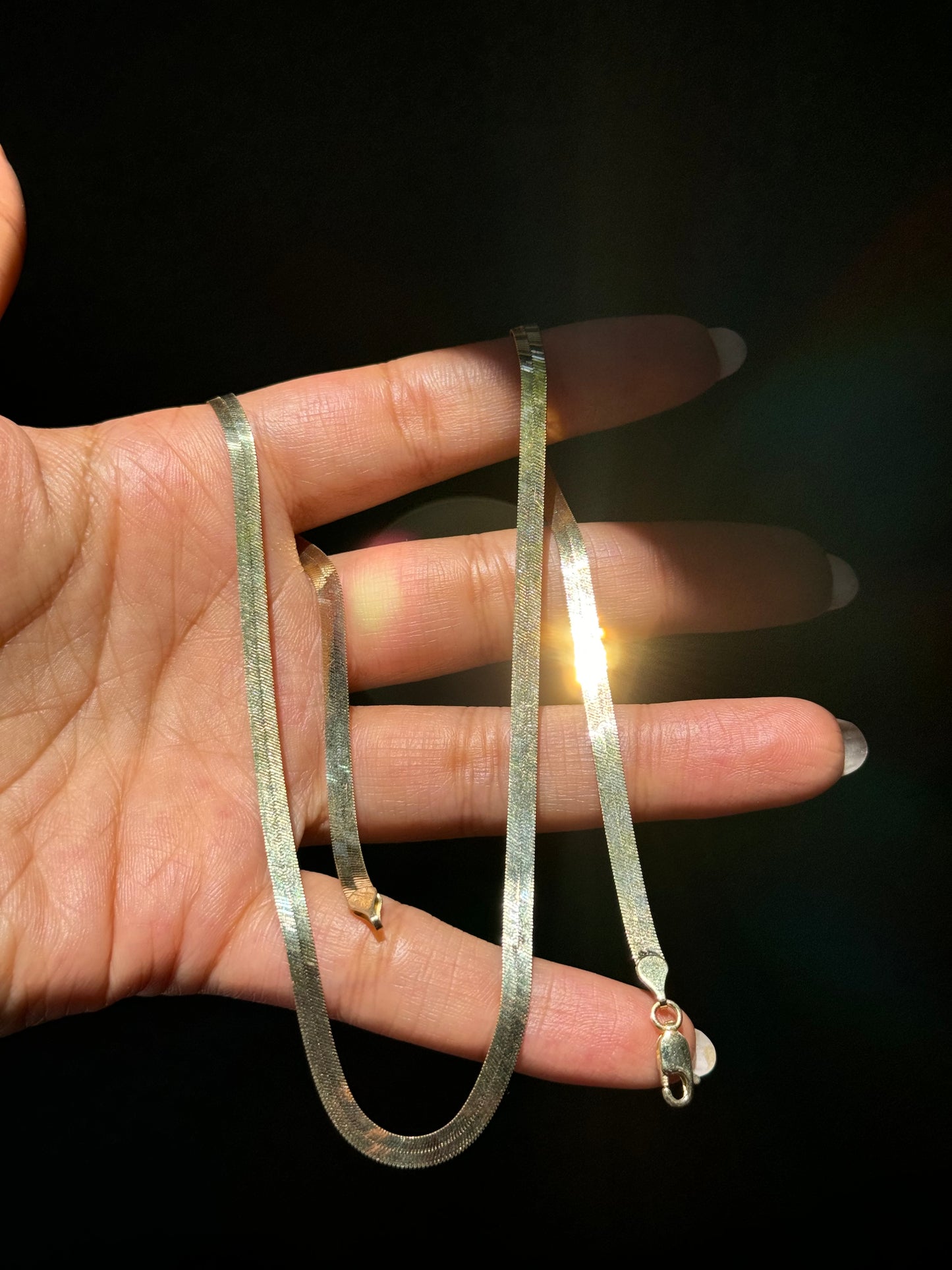 14k Herringbone chain
