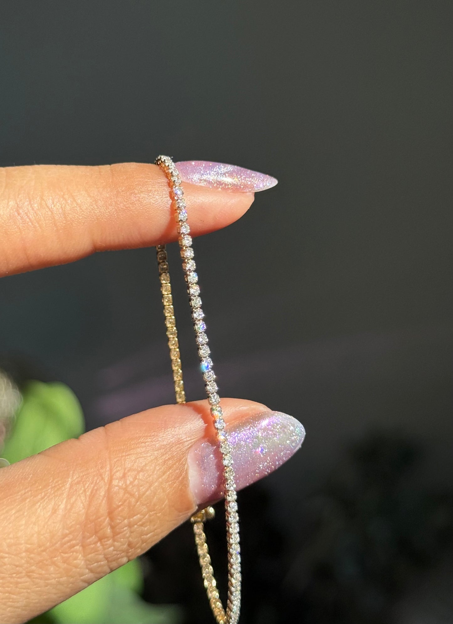 14k Diamond tennis bracelet