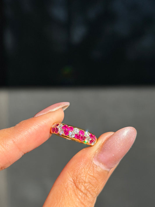 18k rubies and diamonds ring