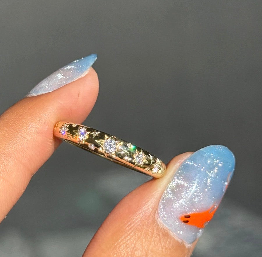 For Amy Stardust diamonds and sapphires