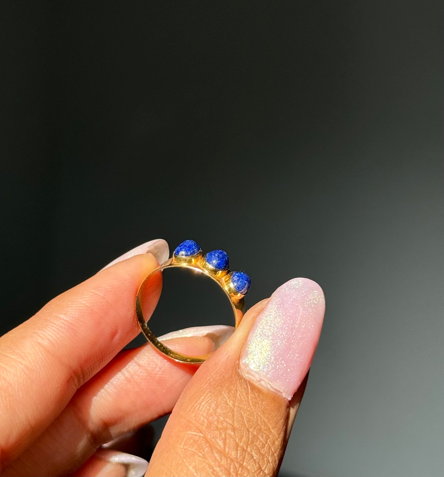 18k Lapis Ring