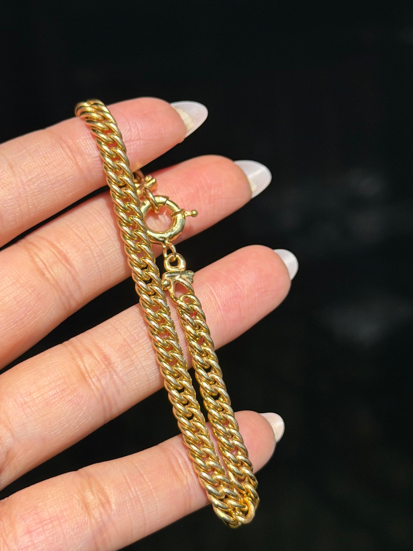 vintage 14k Tight curb Bracelet