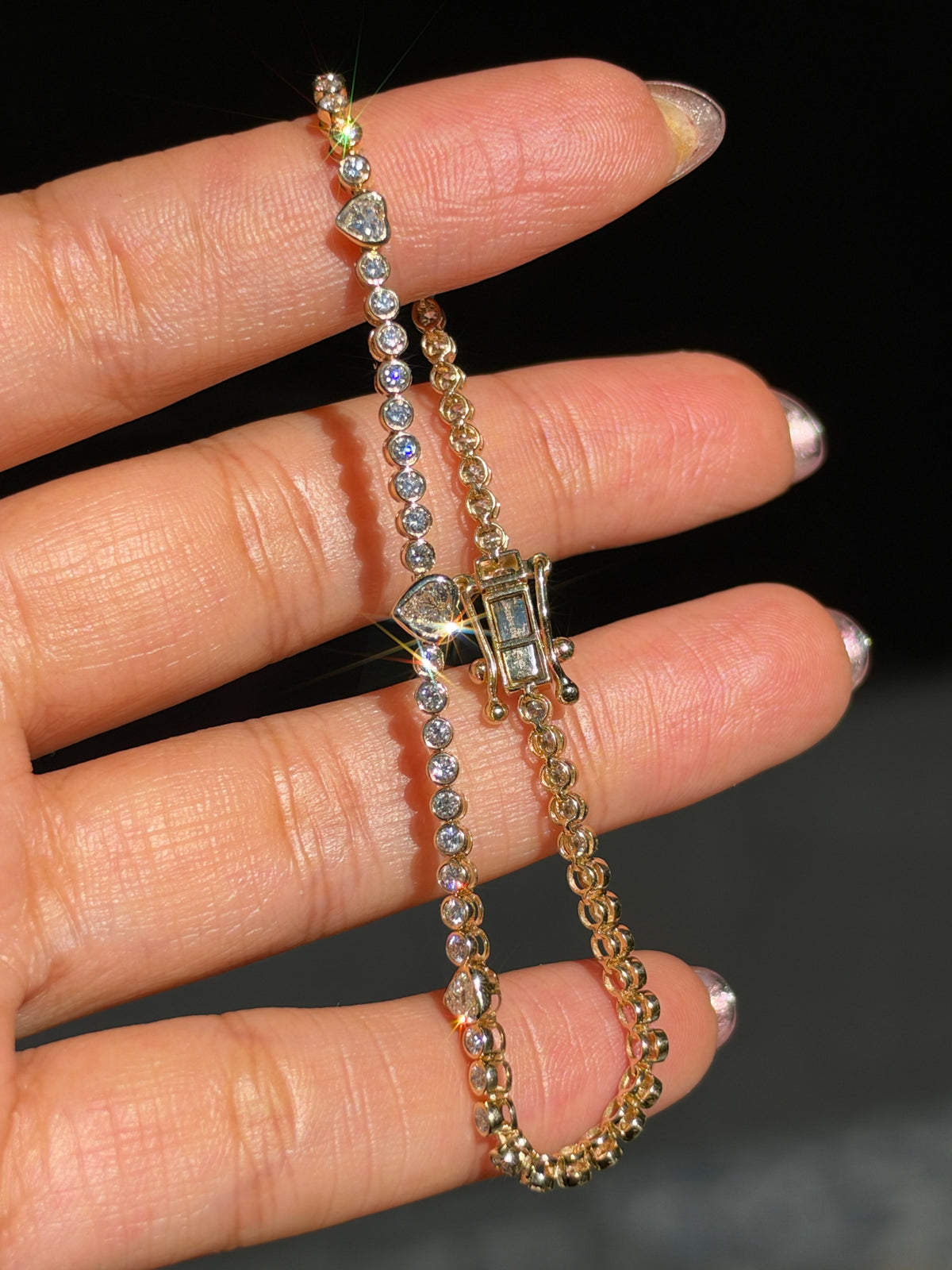 14k 3ct tennis bracelet