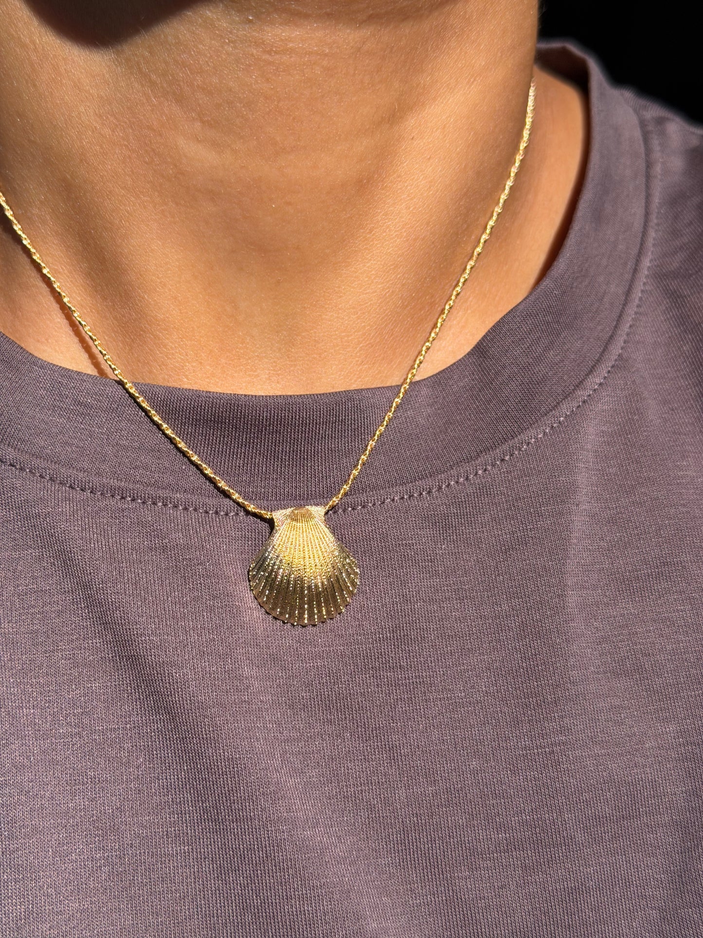 14k Italian seashell necklace