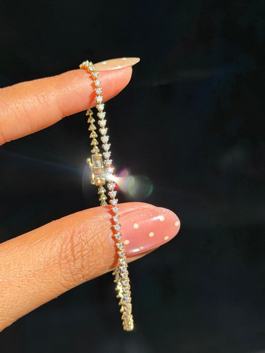 14k  1.40ct diamond tennis bracelet