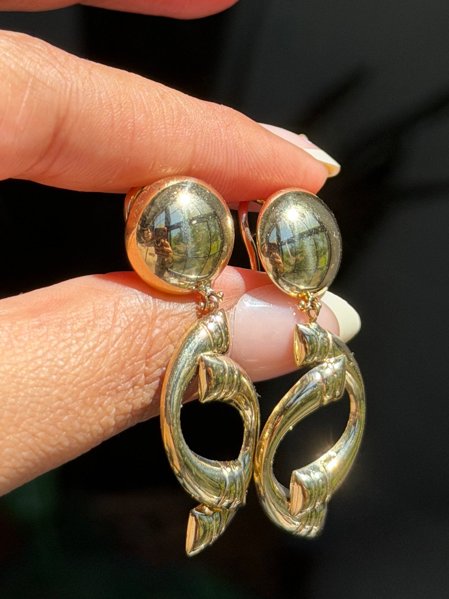 Vintage 1970ś 14k drop earrings ✨