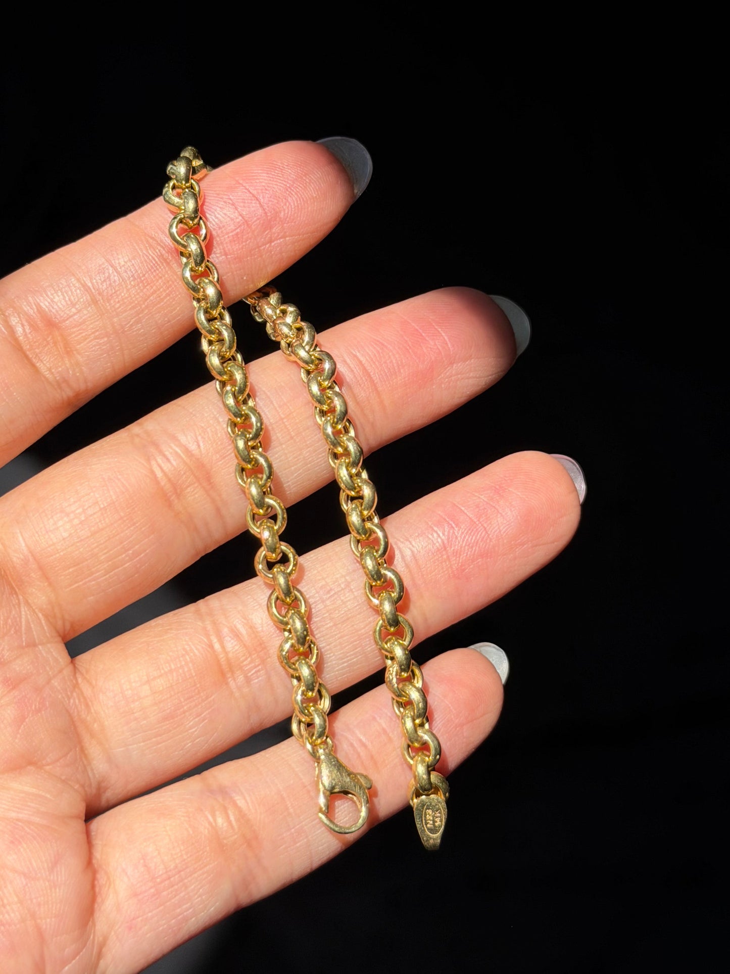 14k Rolo bracelet