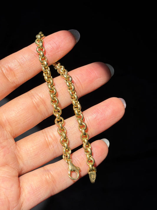 14k Rolo bracelet