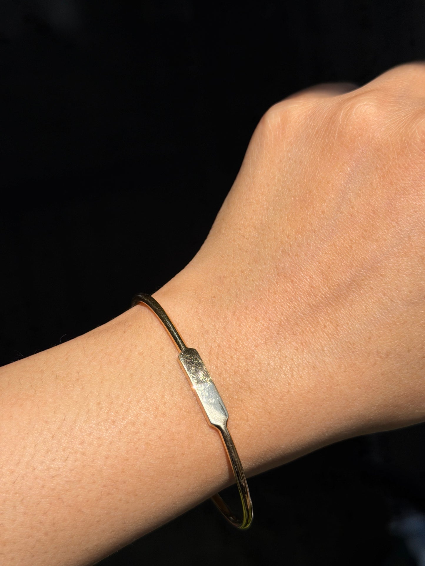 14k ID cuff bangle