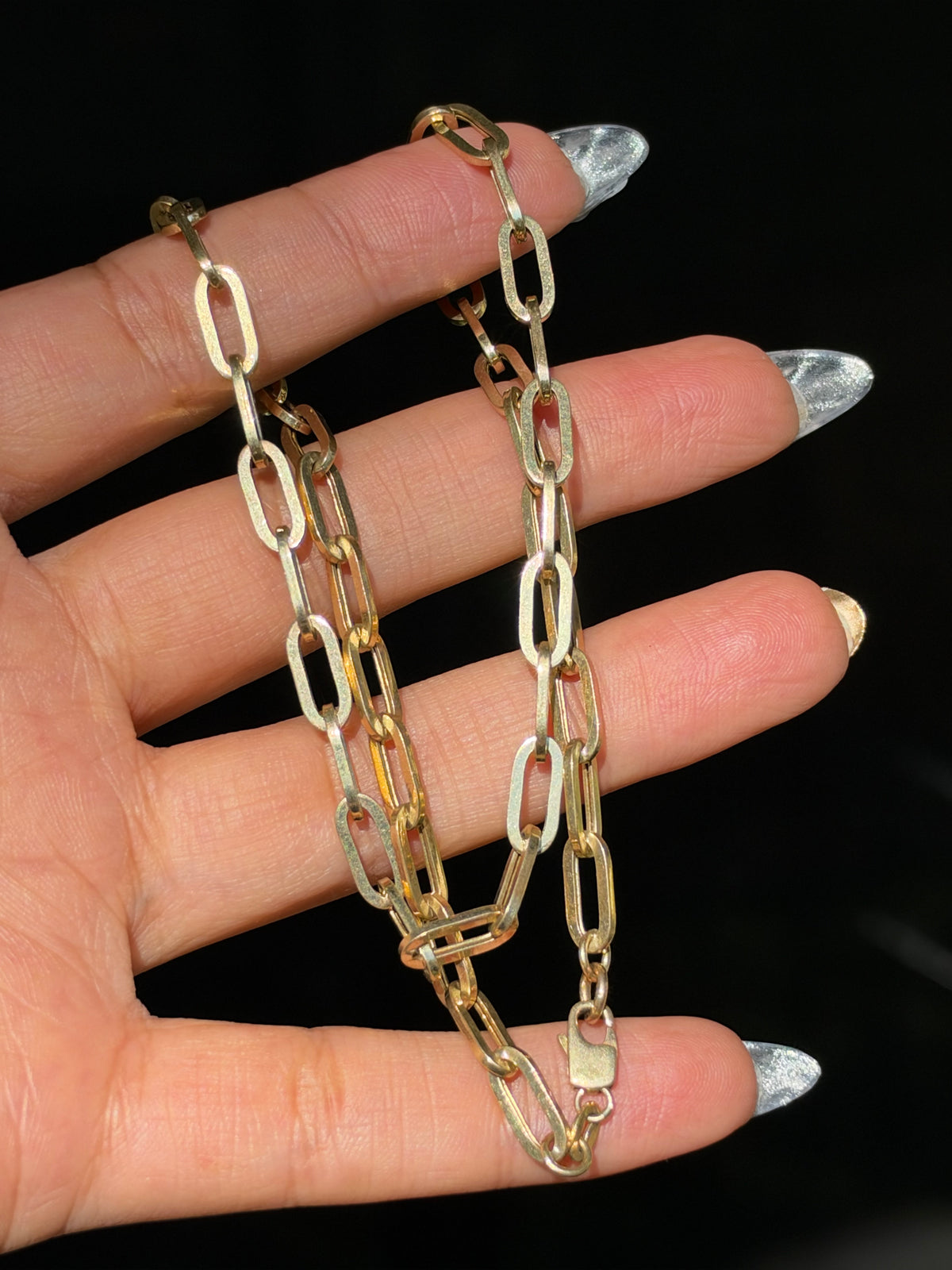 14k paper clip chain ✨