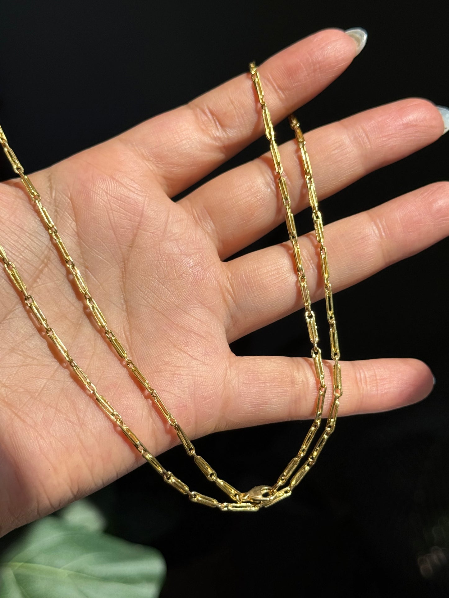 18k buttery barleycorn chain