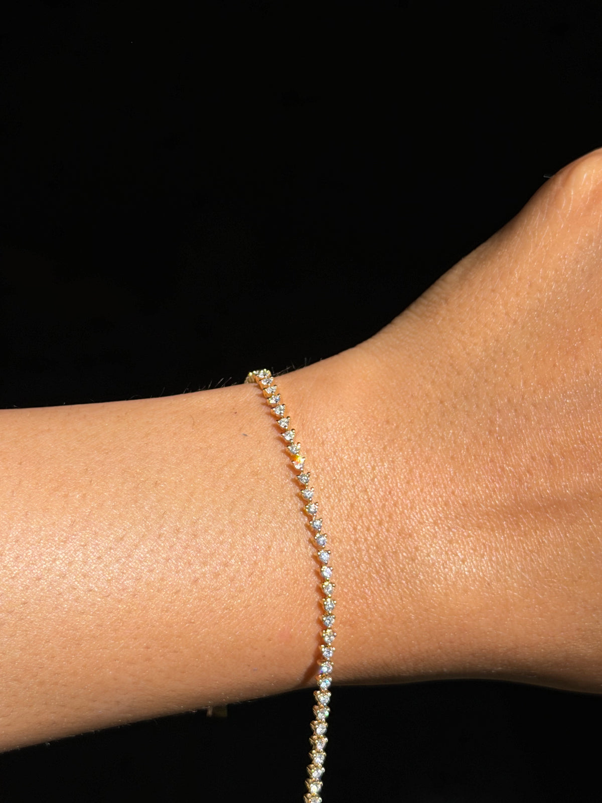 14k  1.40ct diamond tennis bracelet