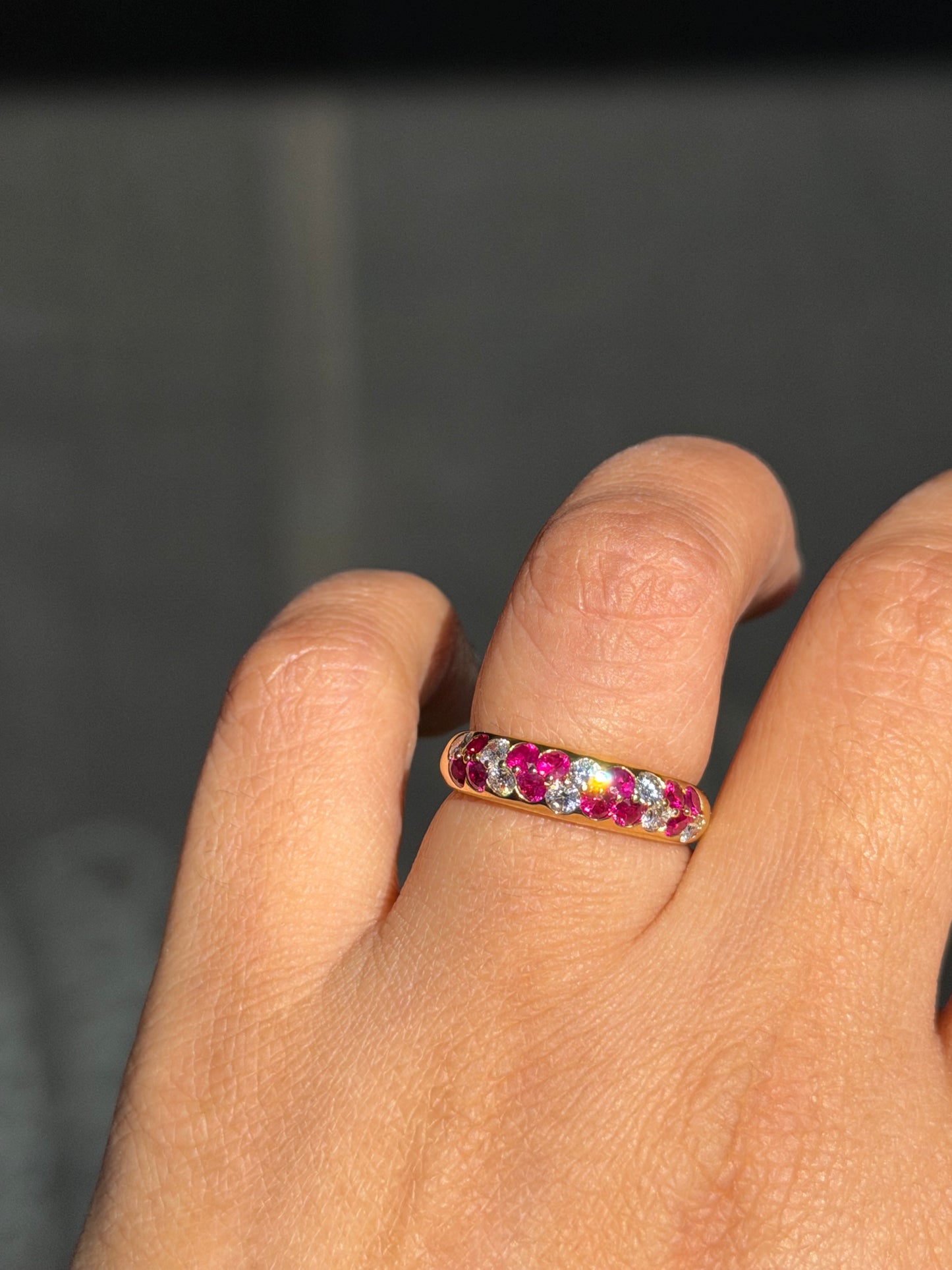 18k rubies and diamonds ring