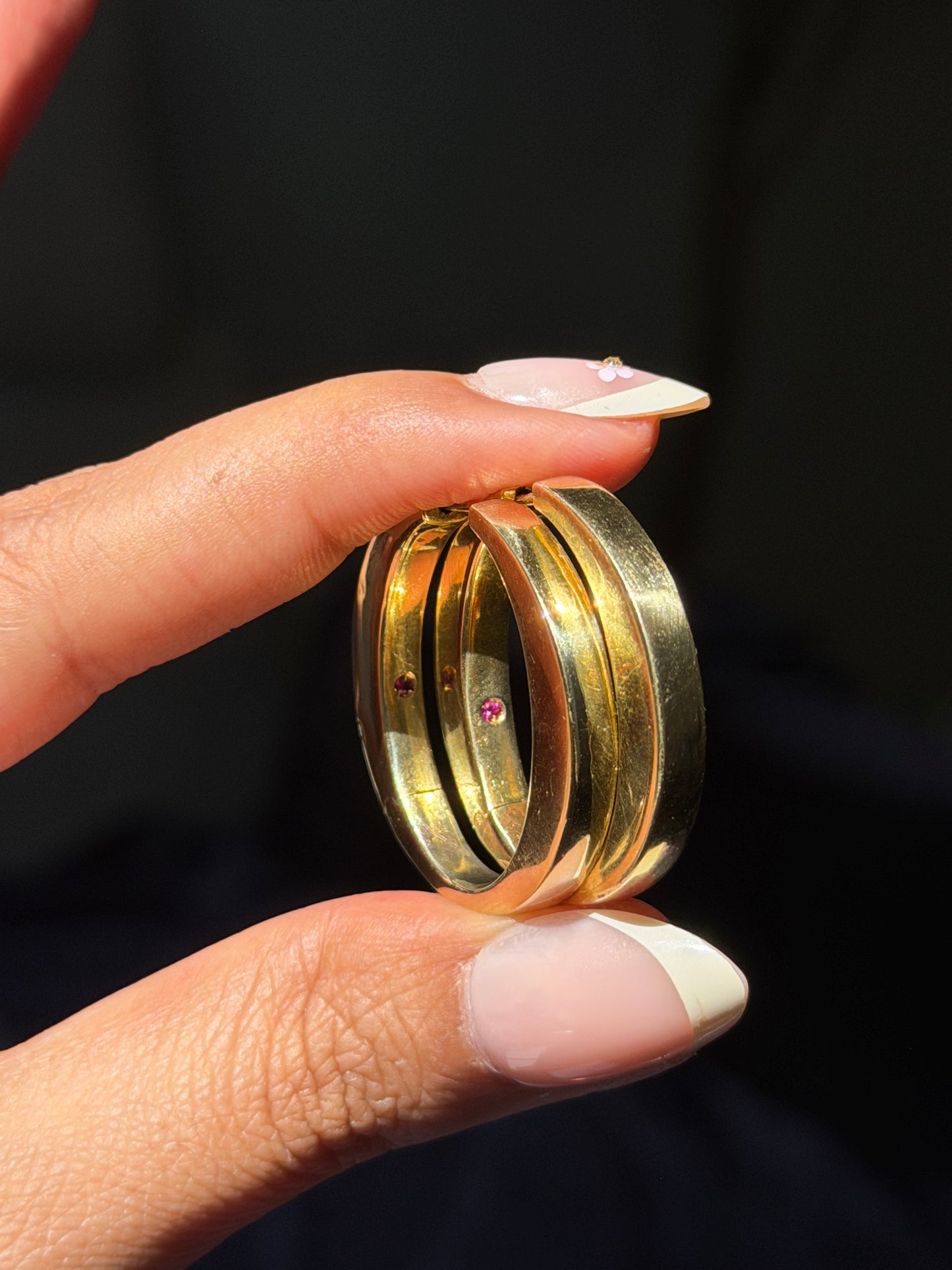18k Italian Hoop earrings ✨