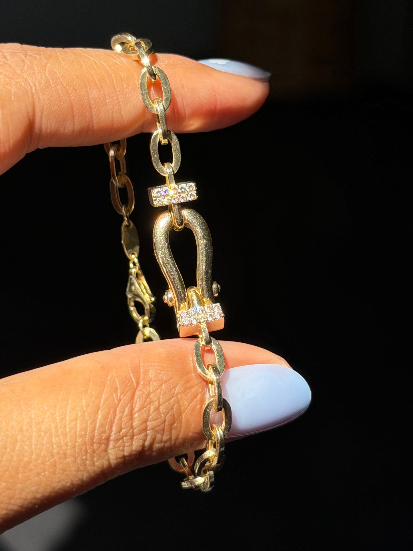 14k Horseshoe Bracelet ✨