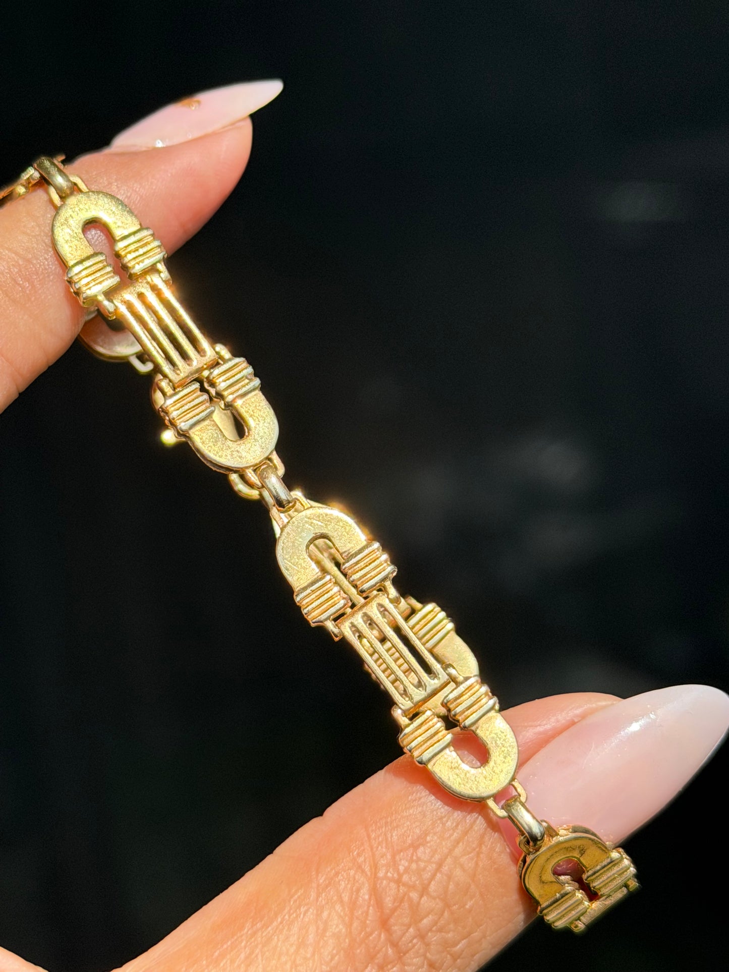 14k equestrian Bracelet