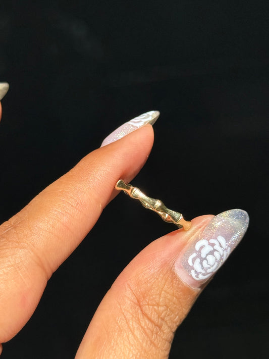 14k eternity bamboo band