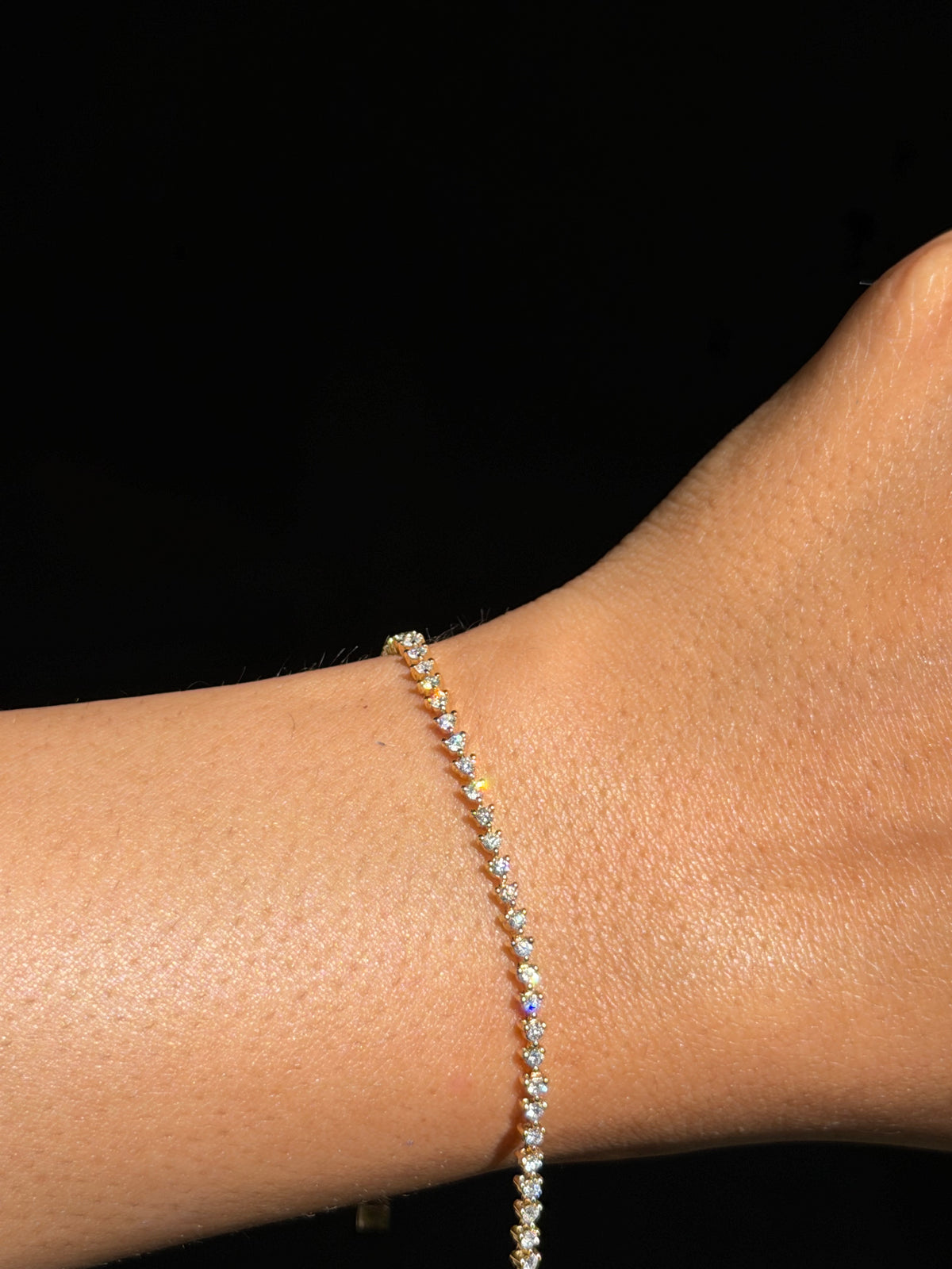 14k  1.40ct diamond tennis bracelet