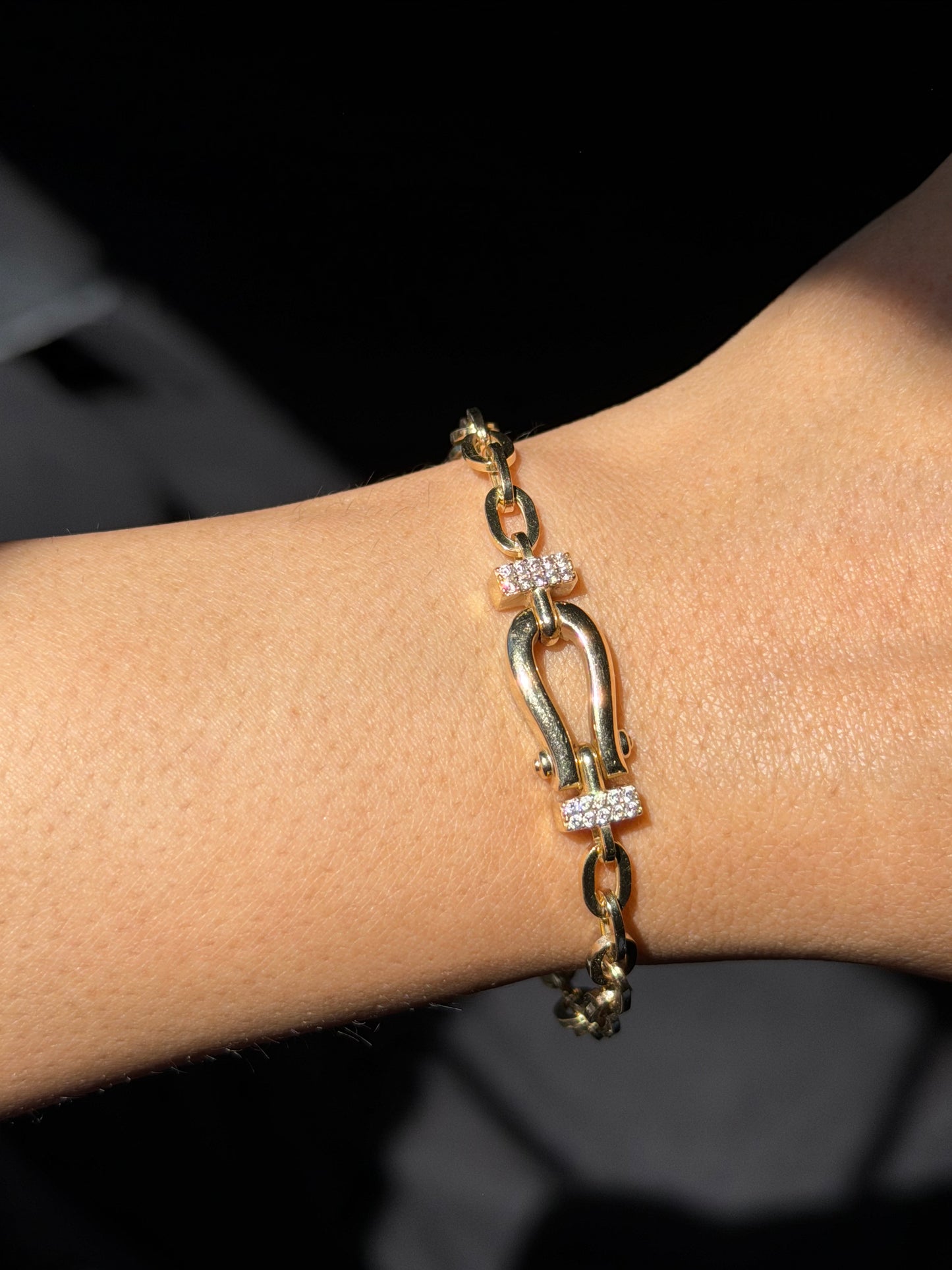 14k Horseshoe Bracelet ✨