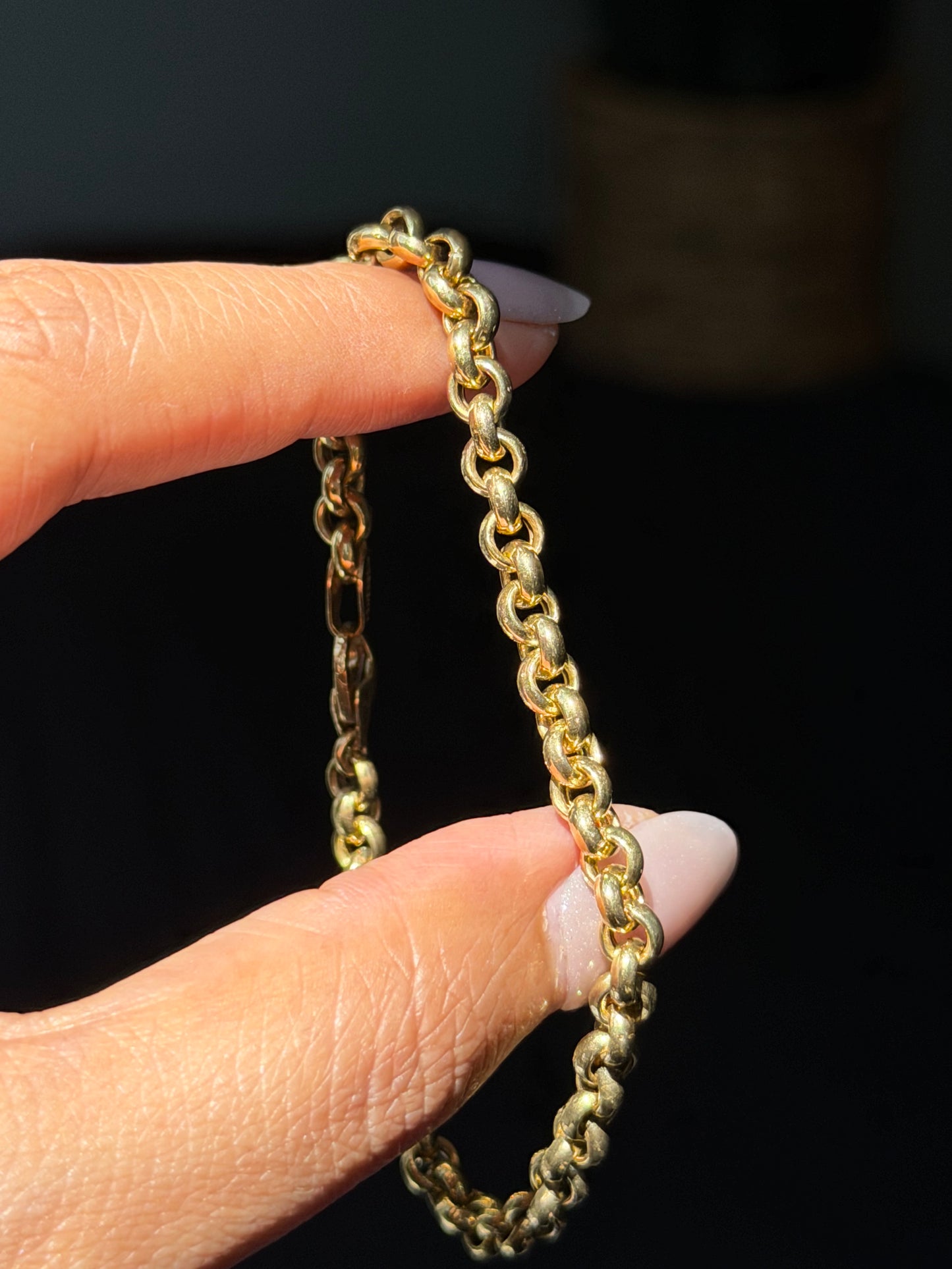 14k Rolo bracelet