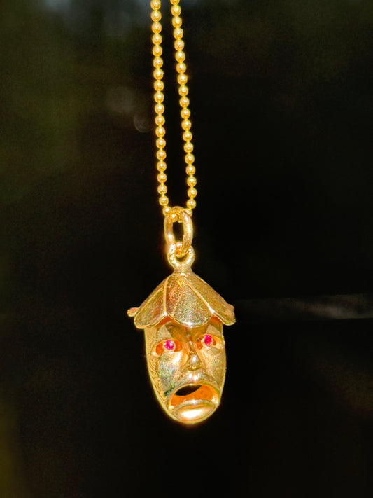 Vintage 14k Theater Mask