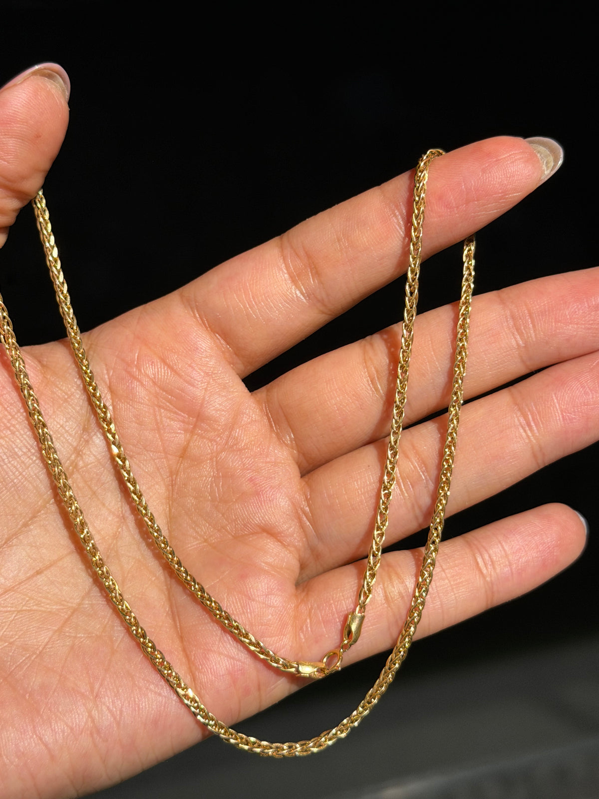 18k foxtail chain
