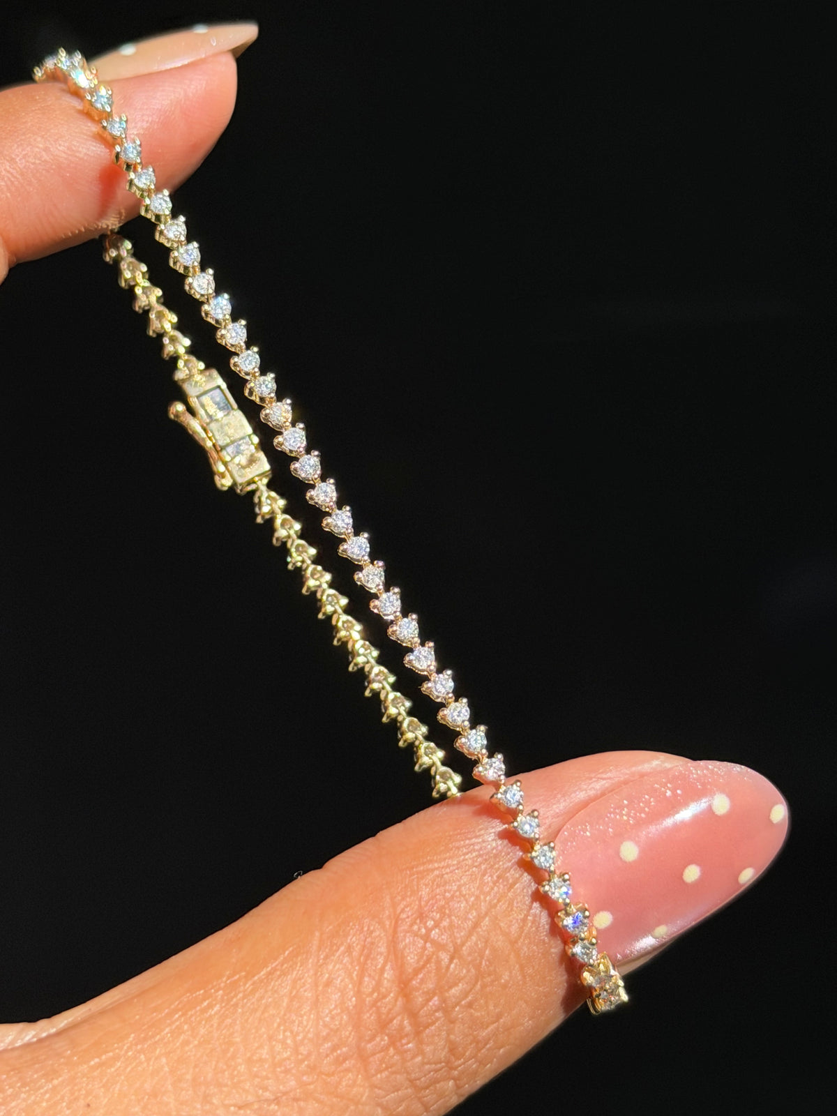 14k  1.40ct diamond tennis bracelet