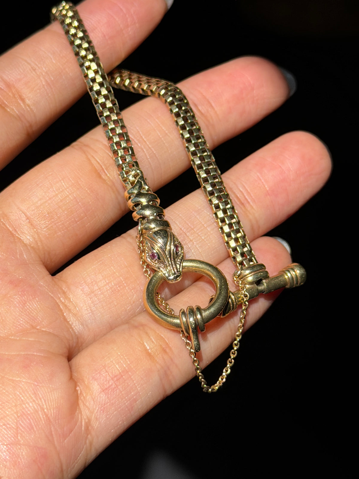 Vintage 14k snake bracelet