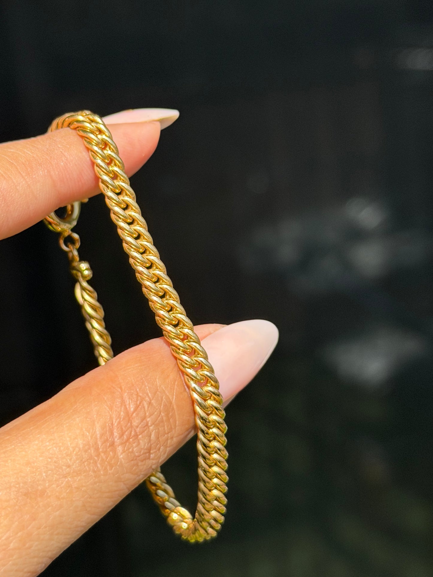 vintage 14k Tight curb Bracelet