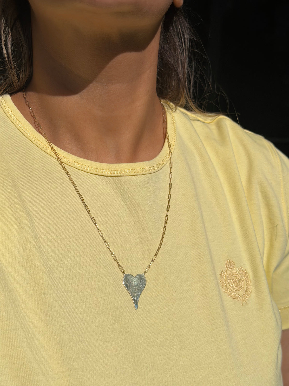 14k heart necklace