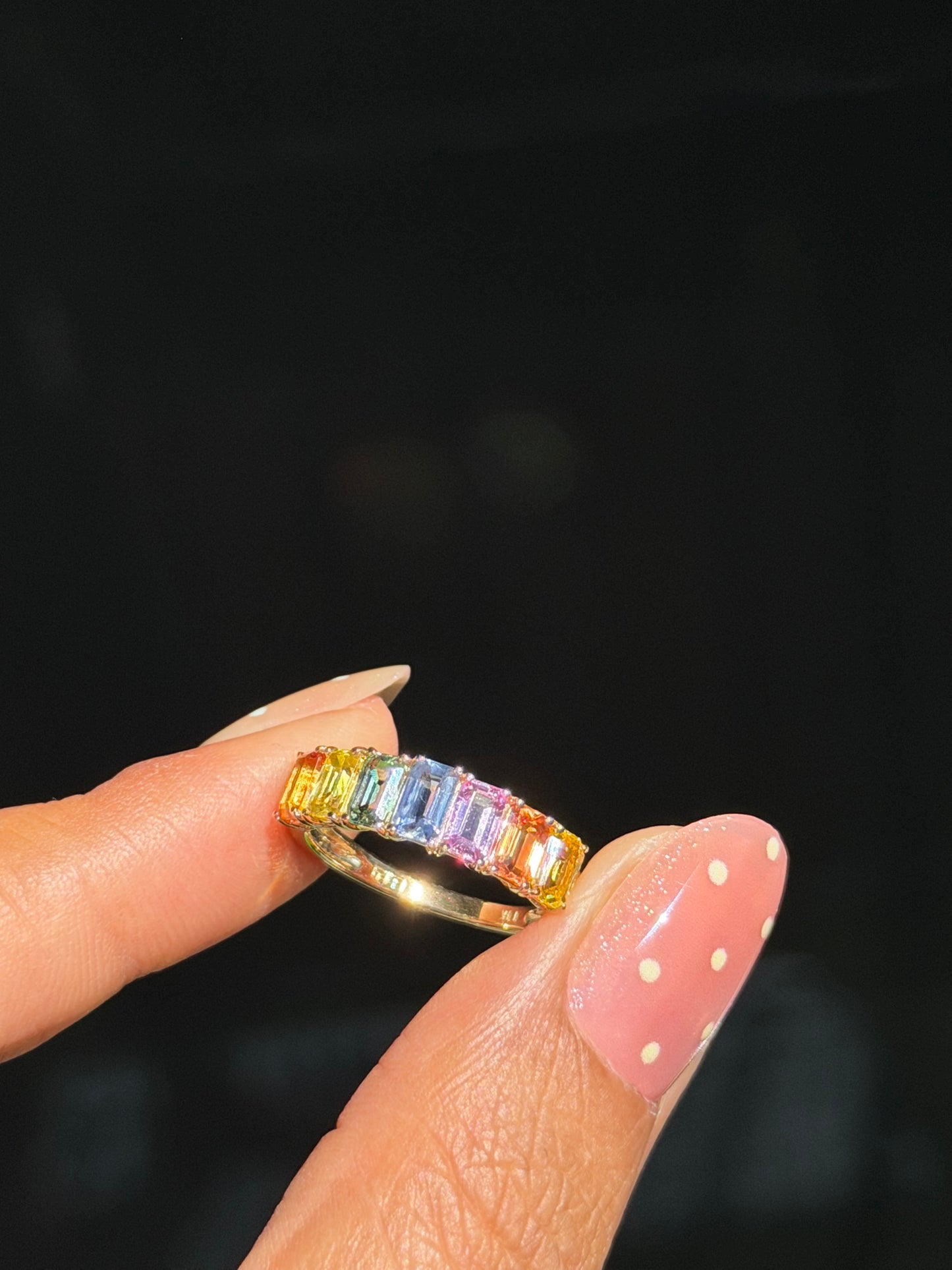 14k 2.66ct sapphire ring