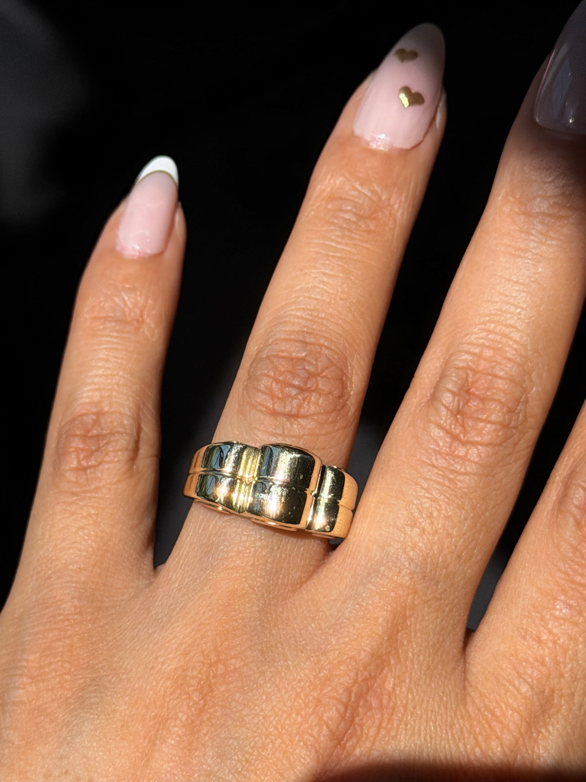 14k Chunky Scalloped Ring